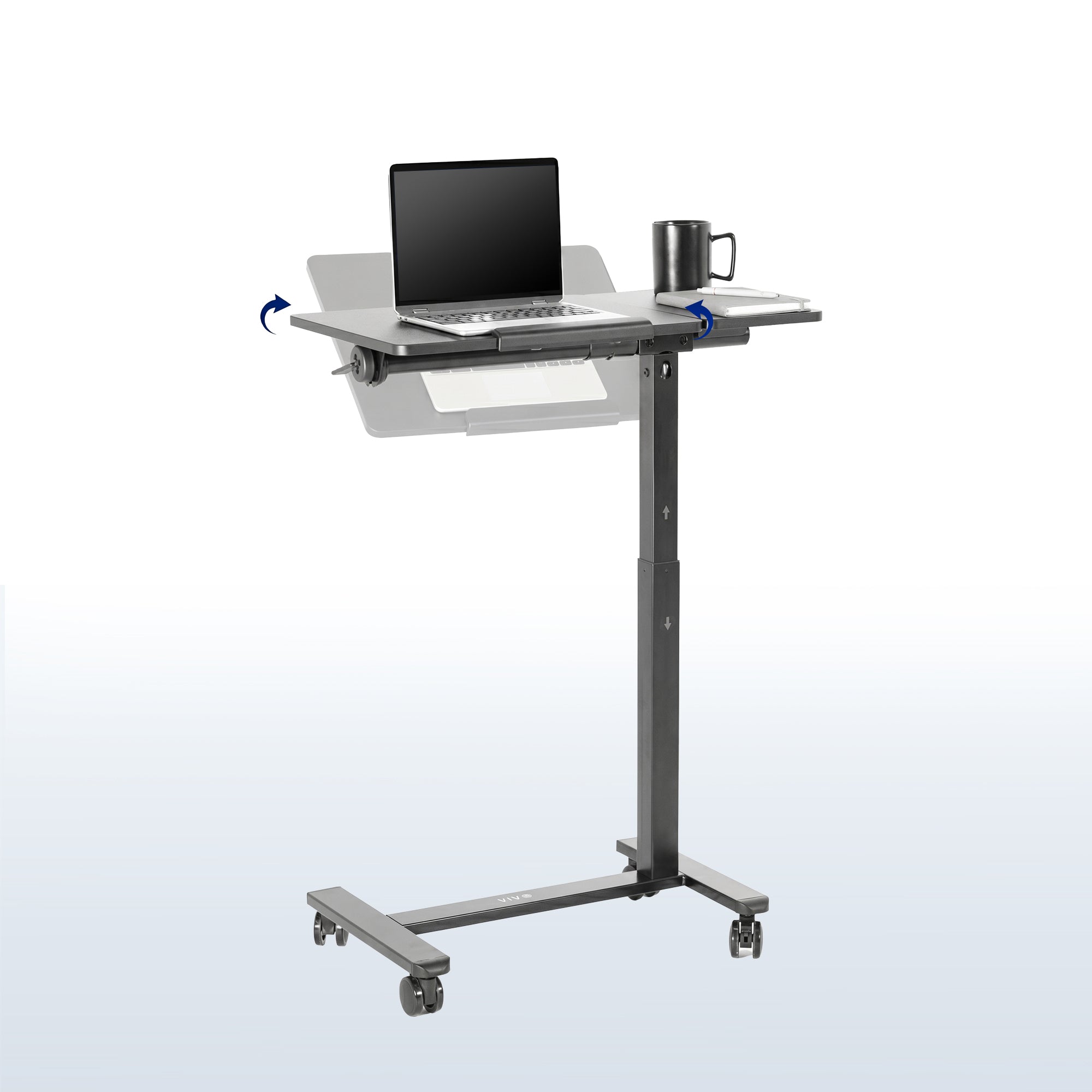 Mobile Tilting Laptop Cart