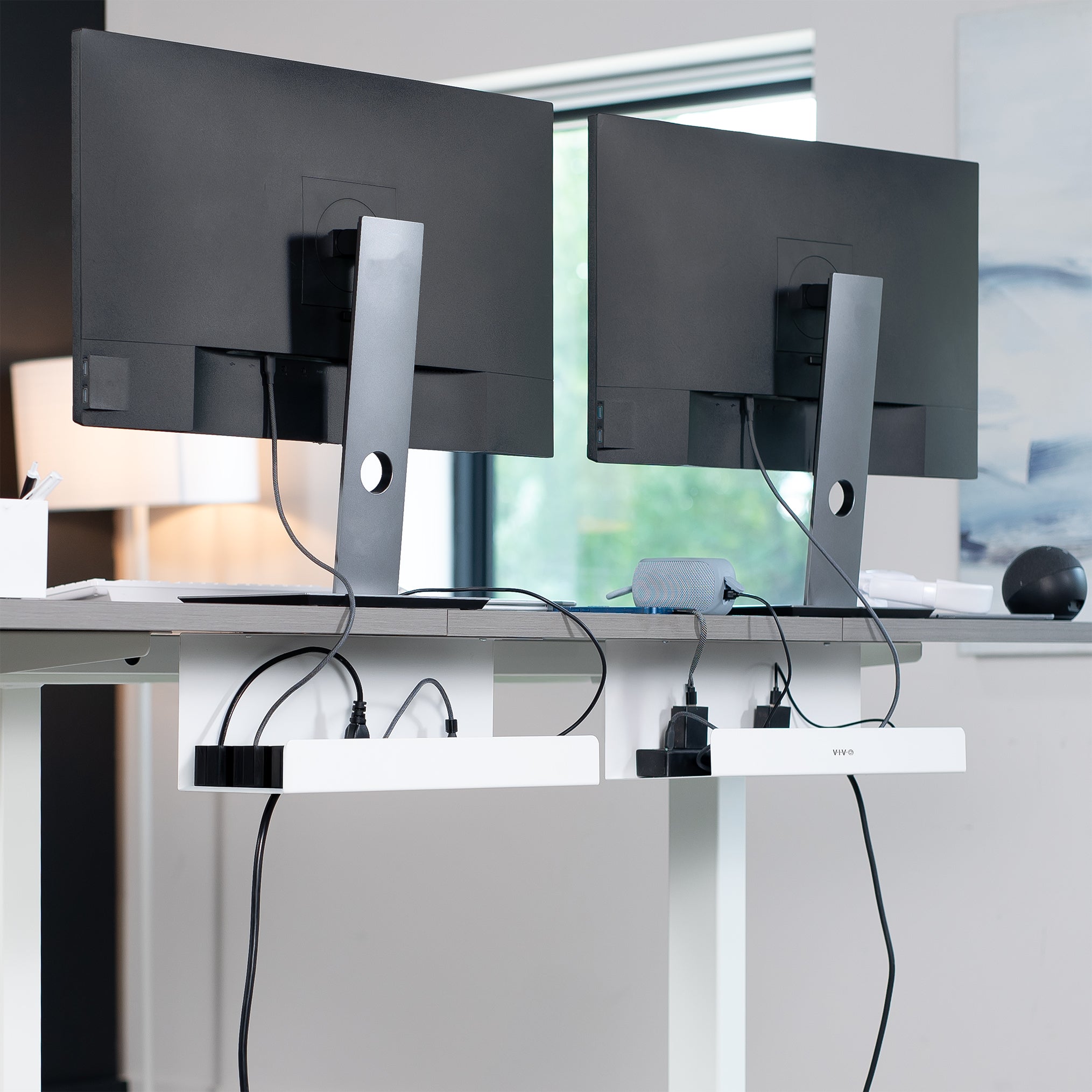 Extra Deep Under Desk Cable Management Tray