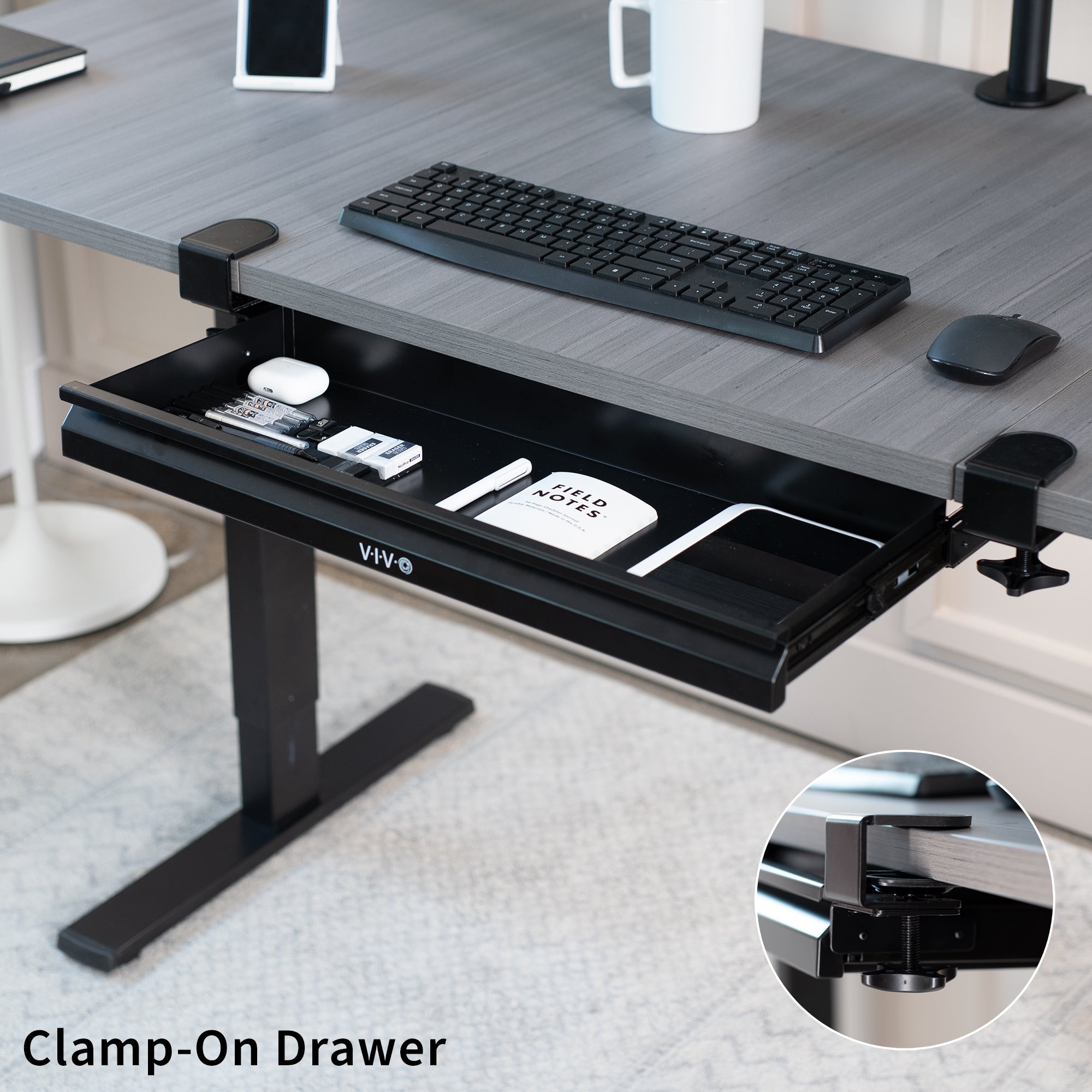 Shallow Clamp-on Desk Drawer