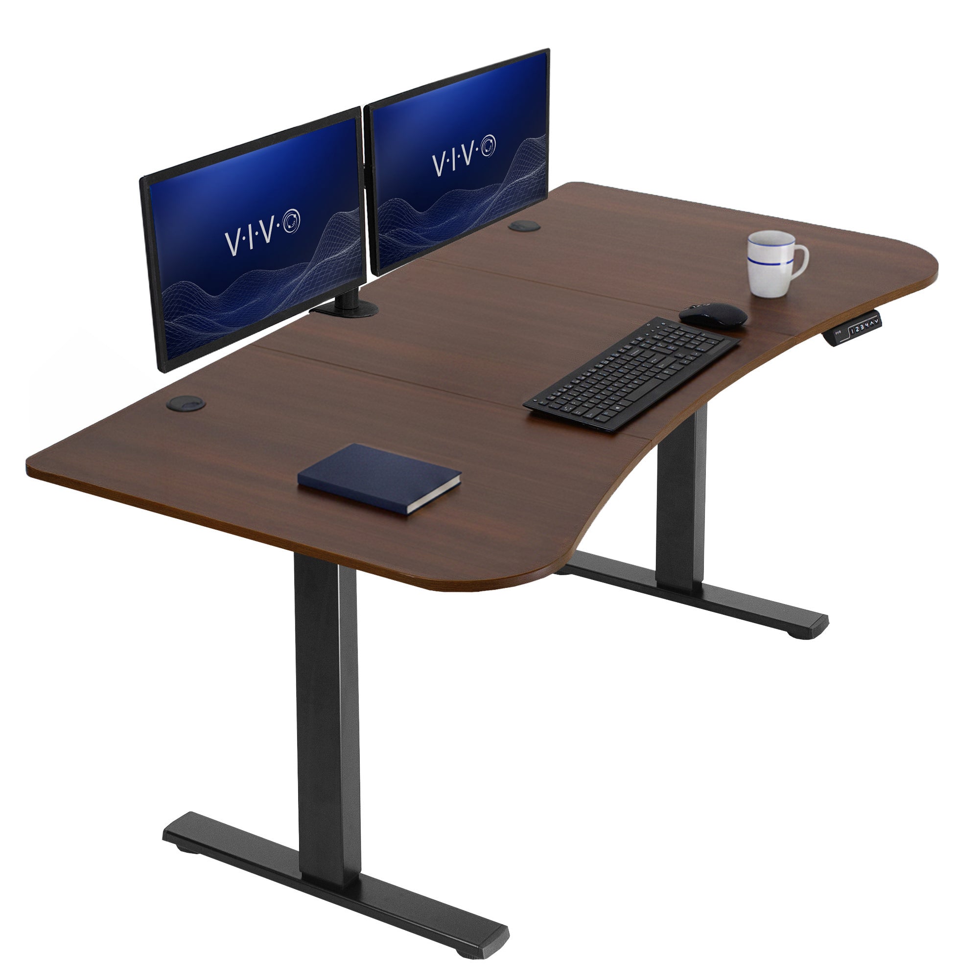 Sturdy, electric sit to stand height adjustable desk