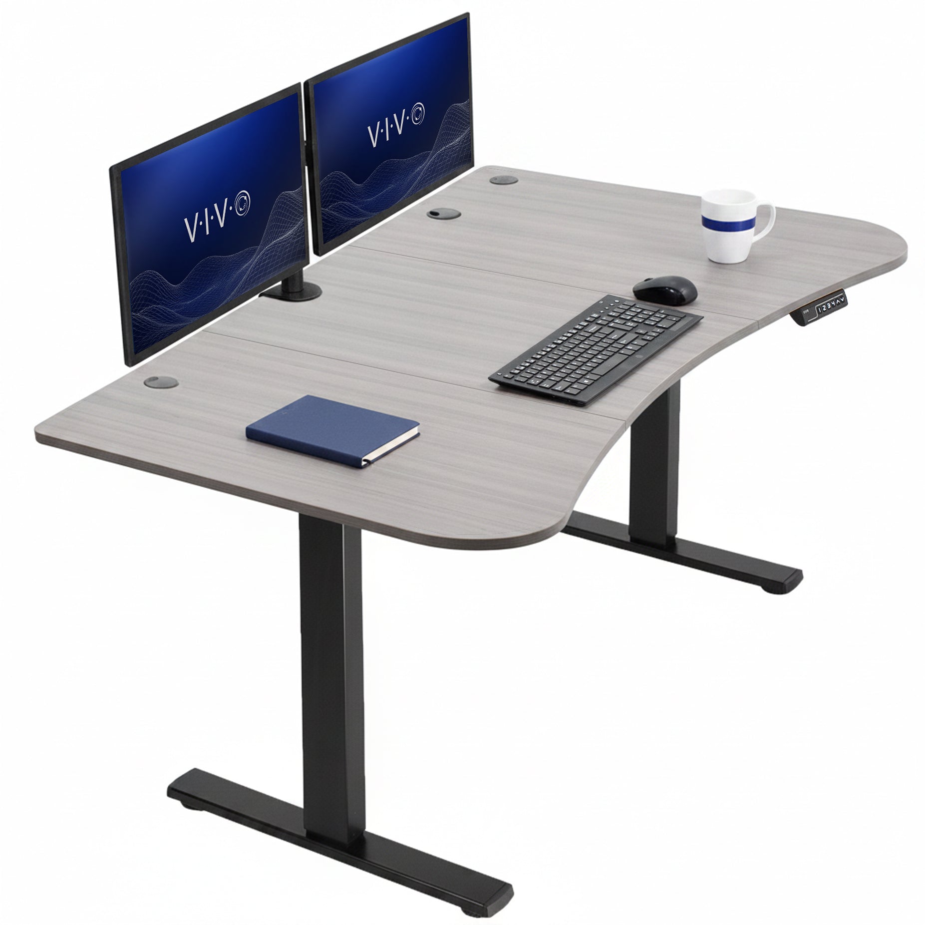 Sturdy, electric sit to stand height adjustable desk