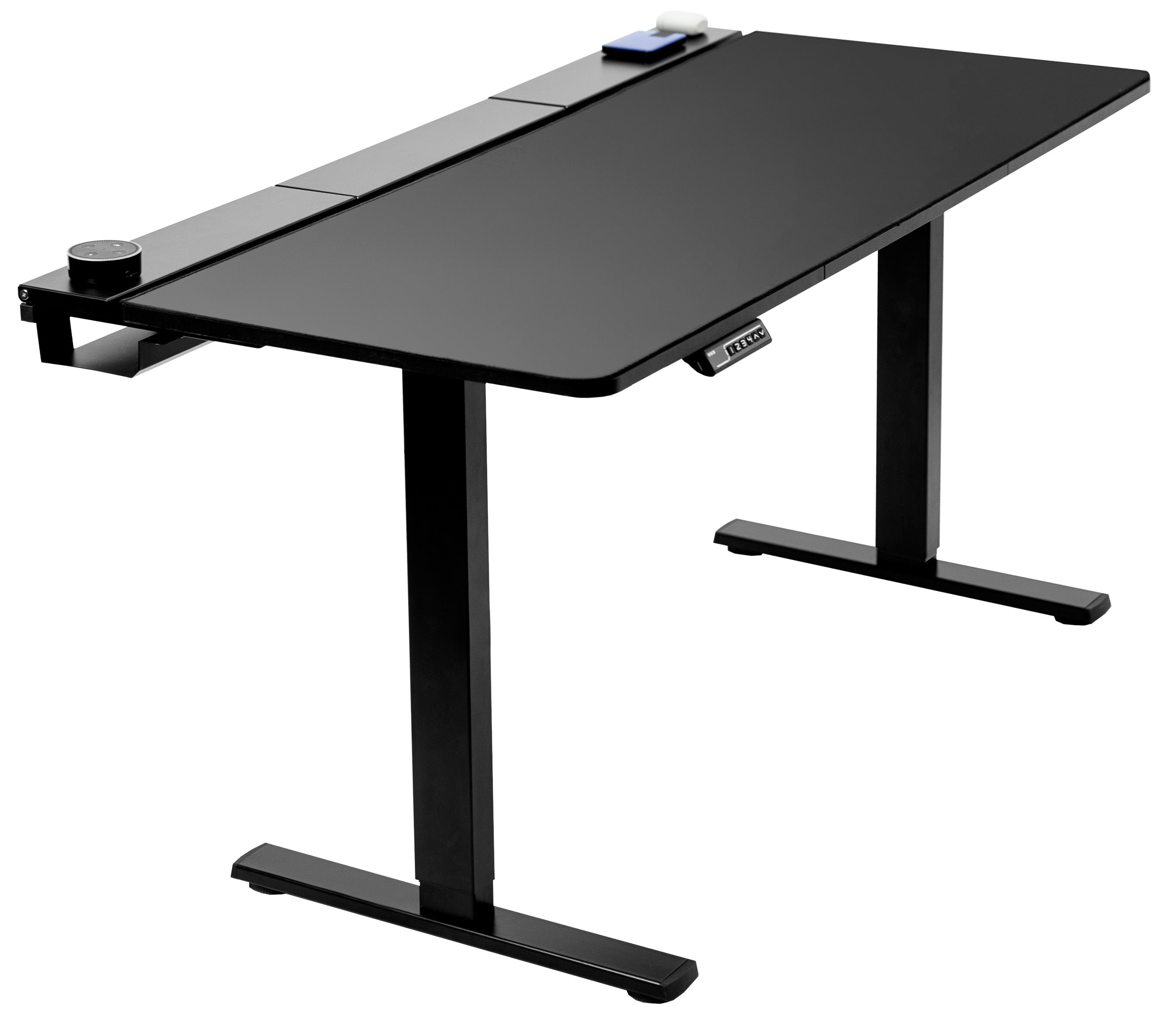 60" x 30" Electric Desk with Concealed Cable Table Top and Full