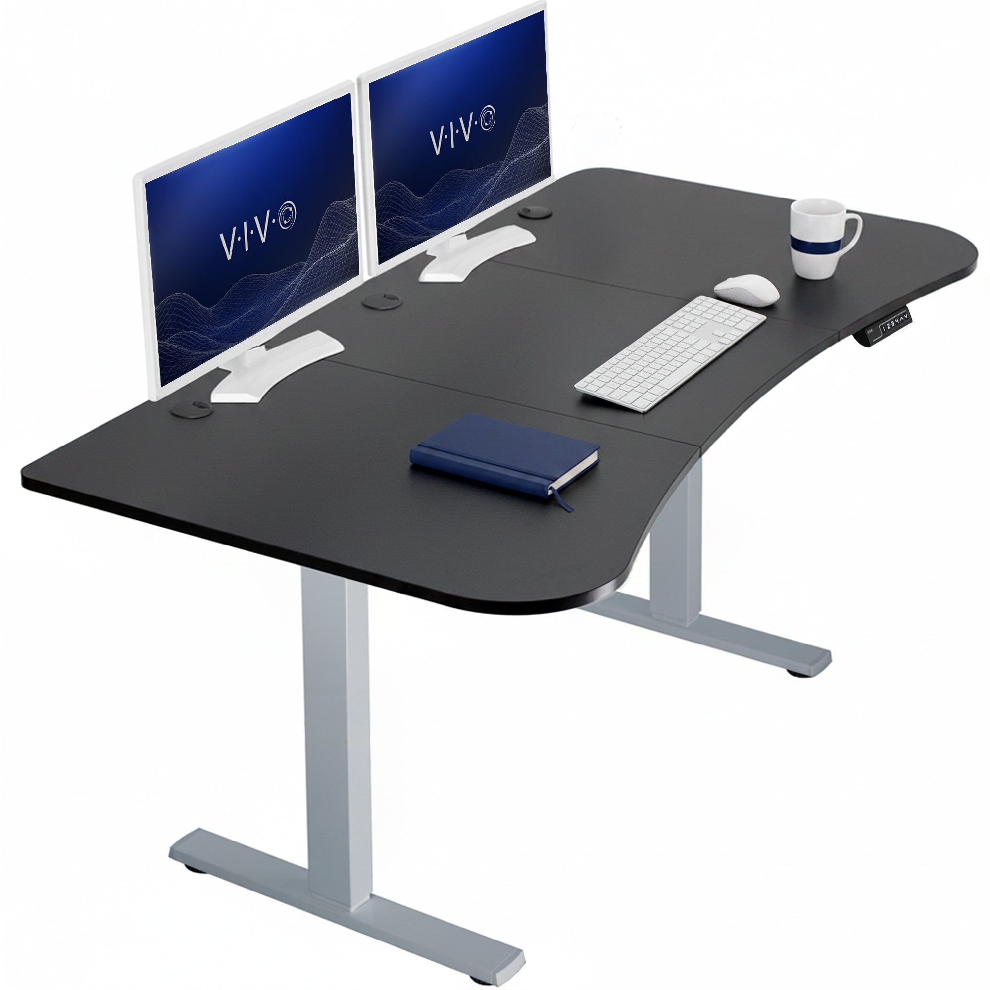 Sturdy, electric sit to stand height adjustable desk