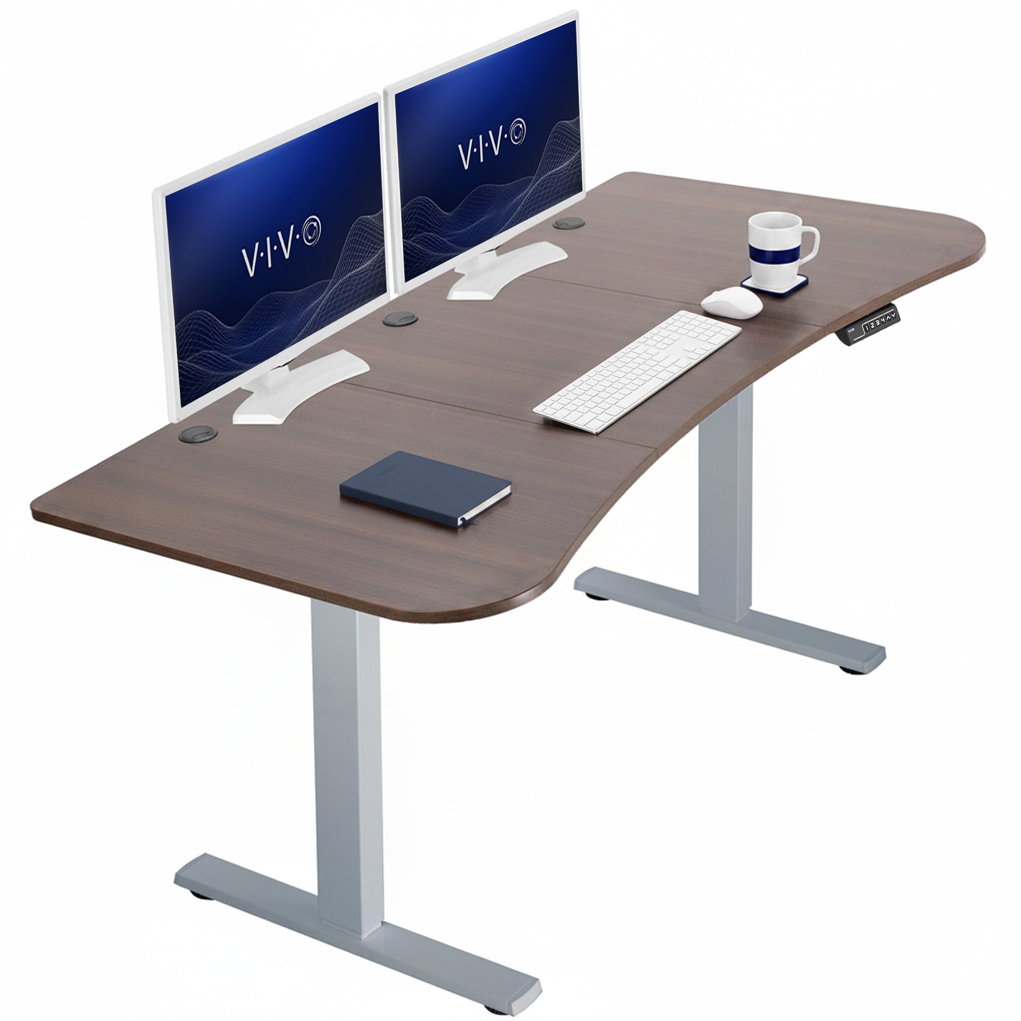 Sturdy, electric sit to stand height adjustable desk