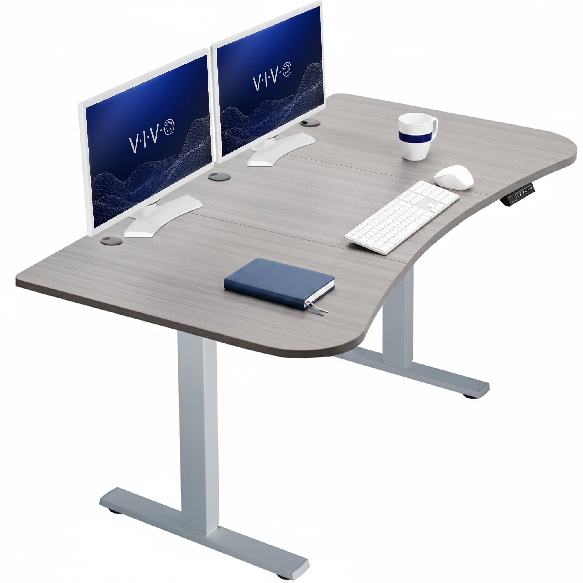 Sturdy, electric sit to stand height adjustable desk