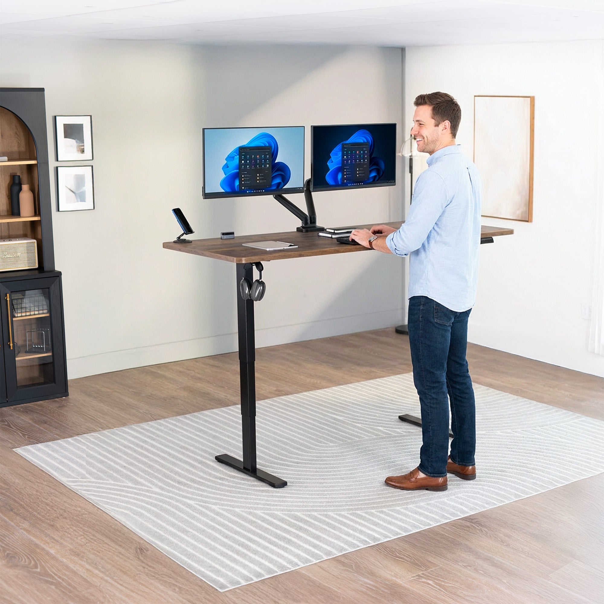 2E Series - 71" x 30" Electric Desk with Touch Screen Memory Controller