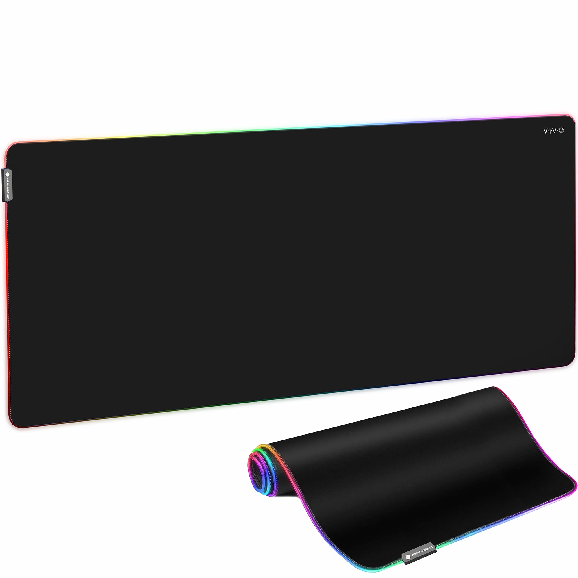 Extra Large 71 x 30 inch Full Size Desk Pad with RGB Lighting for Office Ambience and Immersive Gaming, Oversized Mouse Pad Table Top Cover, 12 Color Modes, Non-slip Base