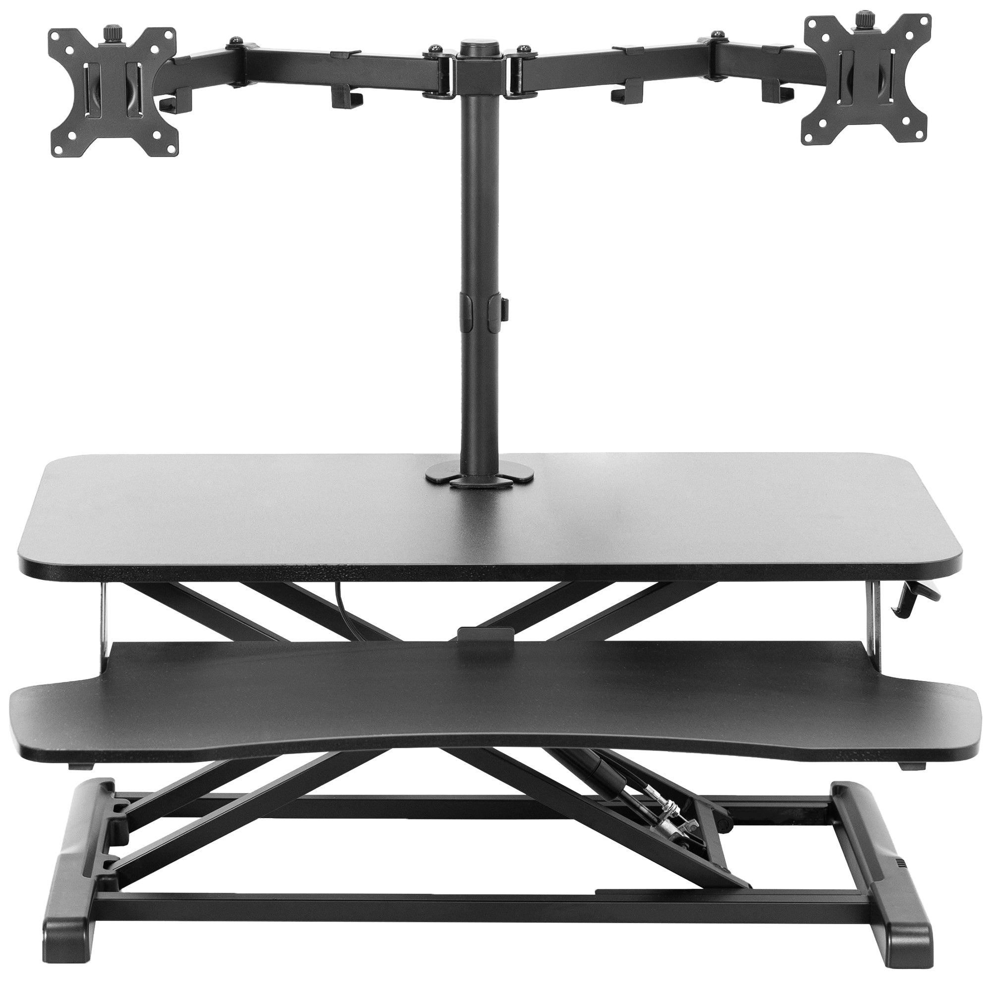 Sit Stand Monitor Arm – Desk Mount Adjustable Sit-Stand Workstation Arm for  Single 34″ VESA Mount Display – Ergonomic Articulating Standing Desk  Converter with Keyboard Tray – BCI Imaging Supplies