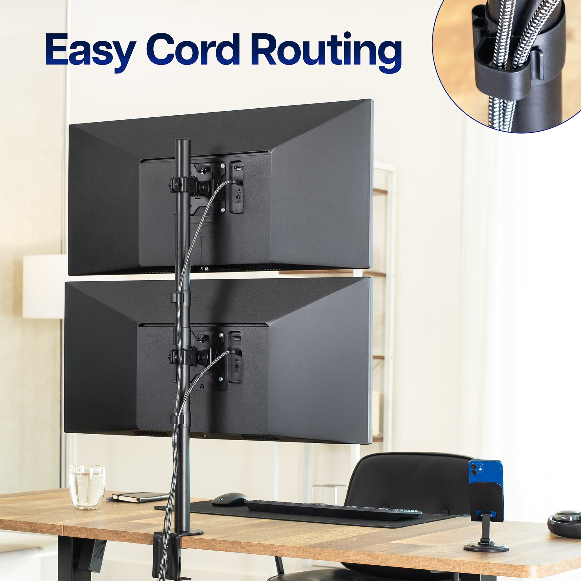 Dual Monitor Desk Mount - Up to 34" Screens