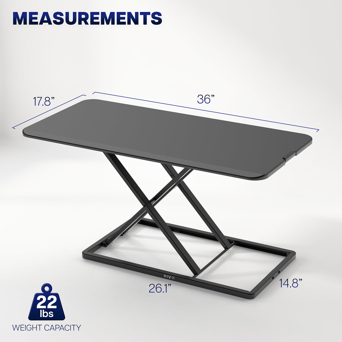 Single Top Standing Desk Converter