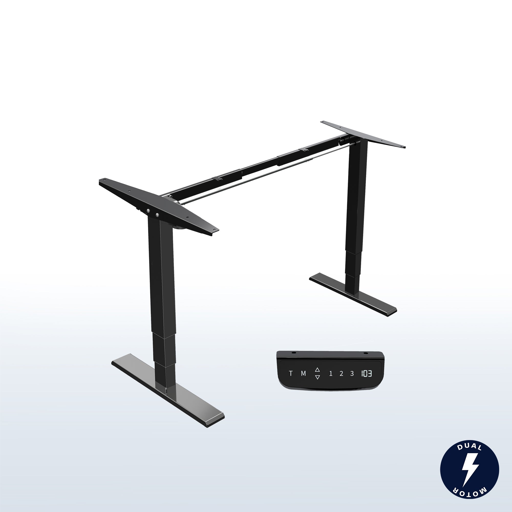 Electric Single Motor Desk Frame with Touch Screen Memory Controller
