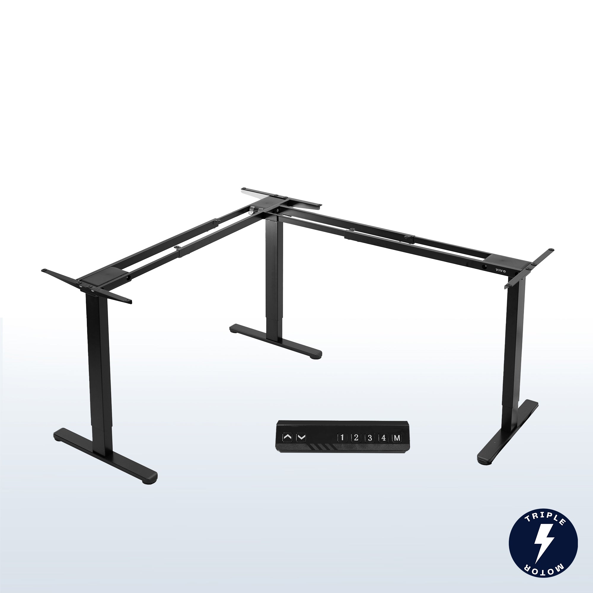 Electric Multi Motor Corner Desk Frame with Memory Controller