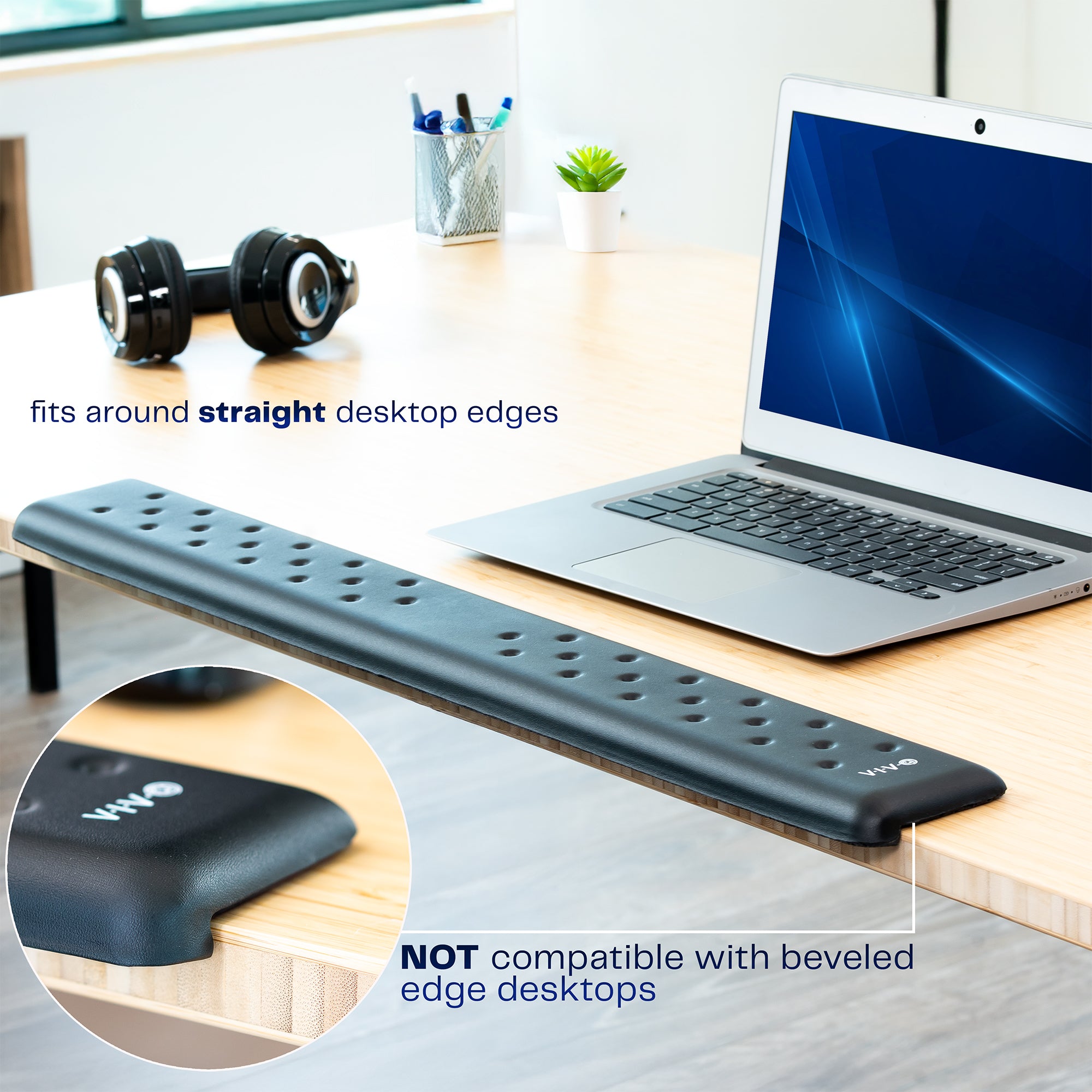 30" Wrist Pad with text about desktop compatibility