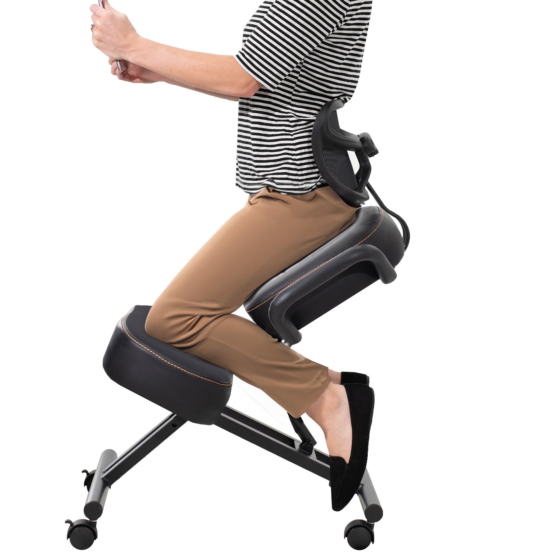 Adjustable Ergonomic Kneeling Chair with Back Support – VIVO