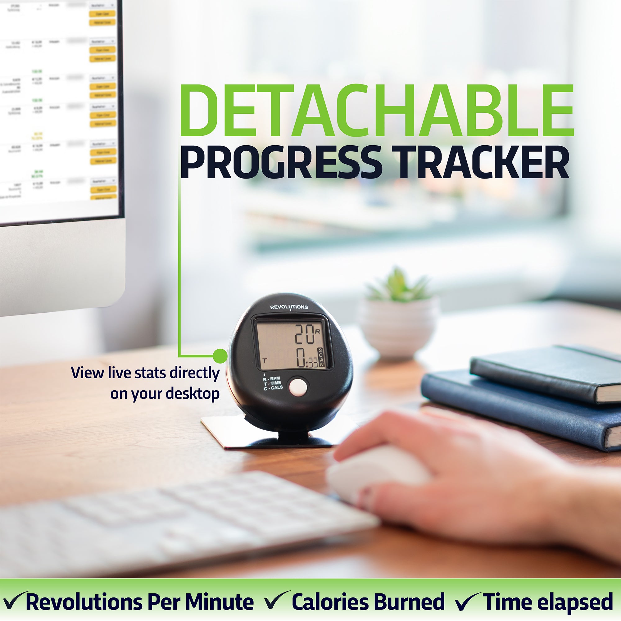 Progress tracker on a desk with text highlighting features