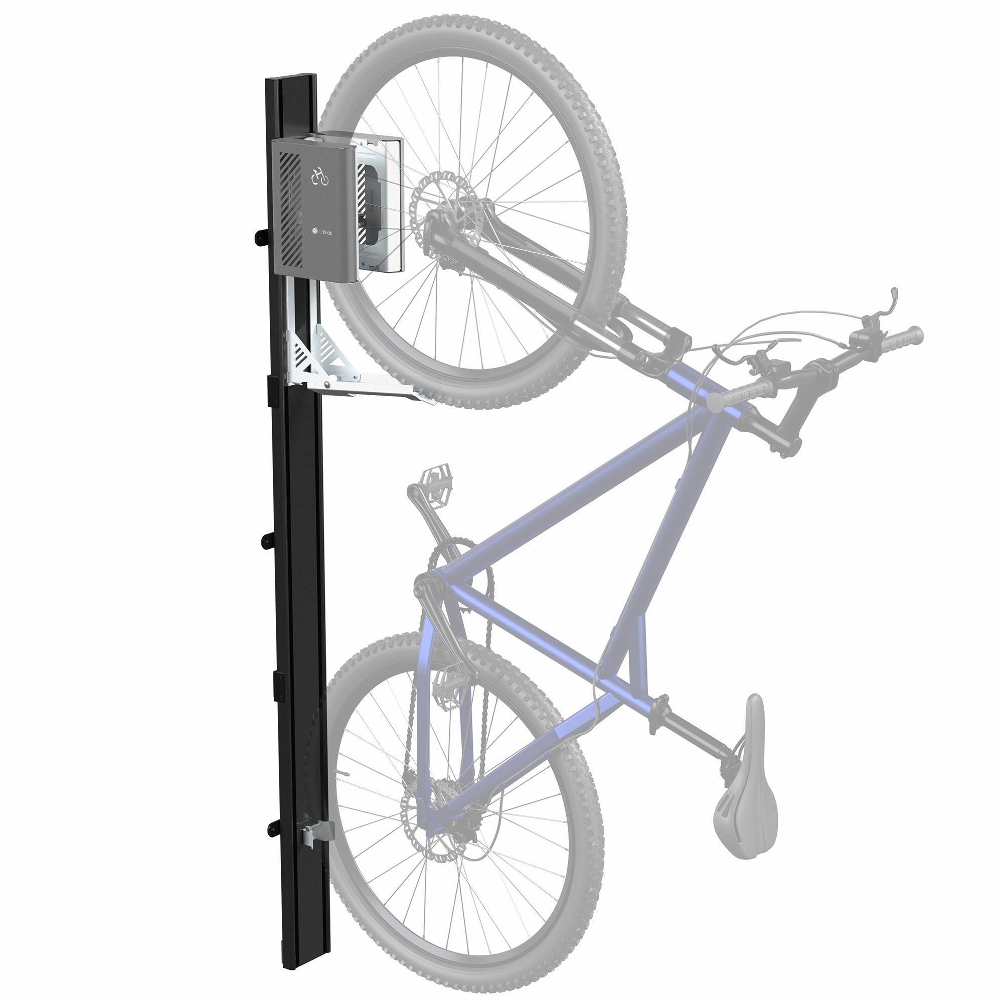 Life Finds by VIVO Vertical Wall Mounted Bike Rack with Mechanical
