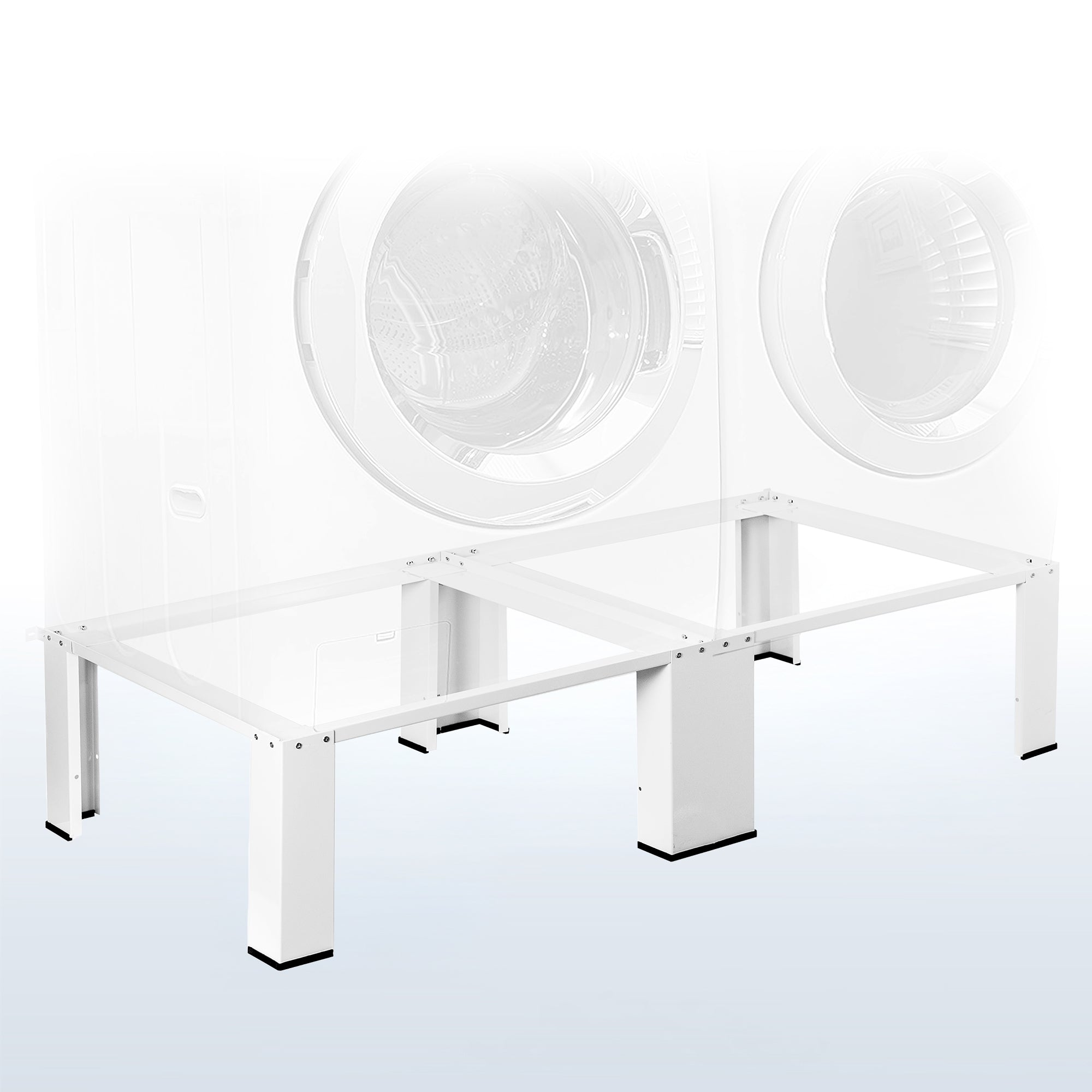 Washer and dryer pedestal raises your washer and dryer for easy access and underneath storage.