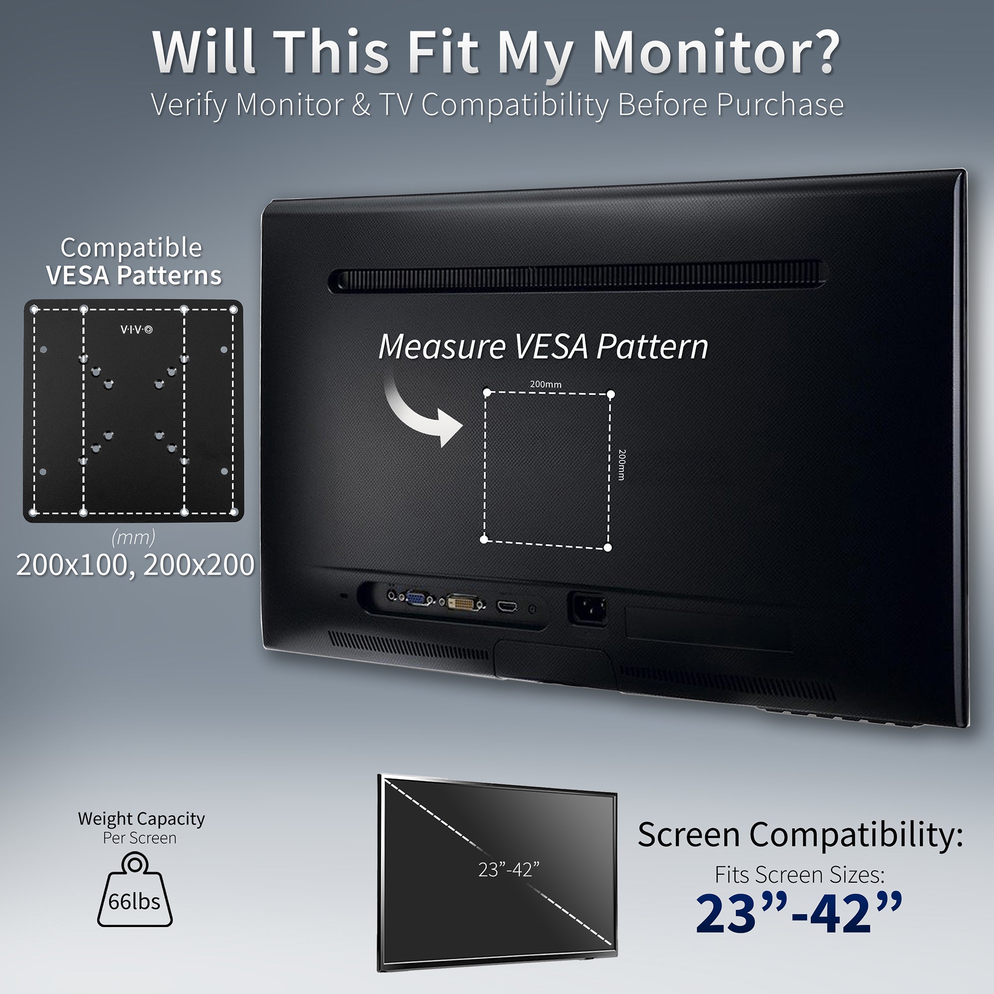 Compatibility accessory for monitors and mounts.
