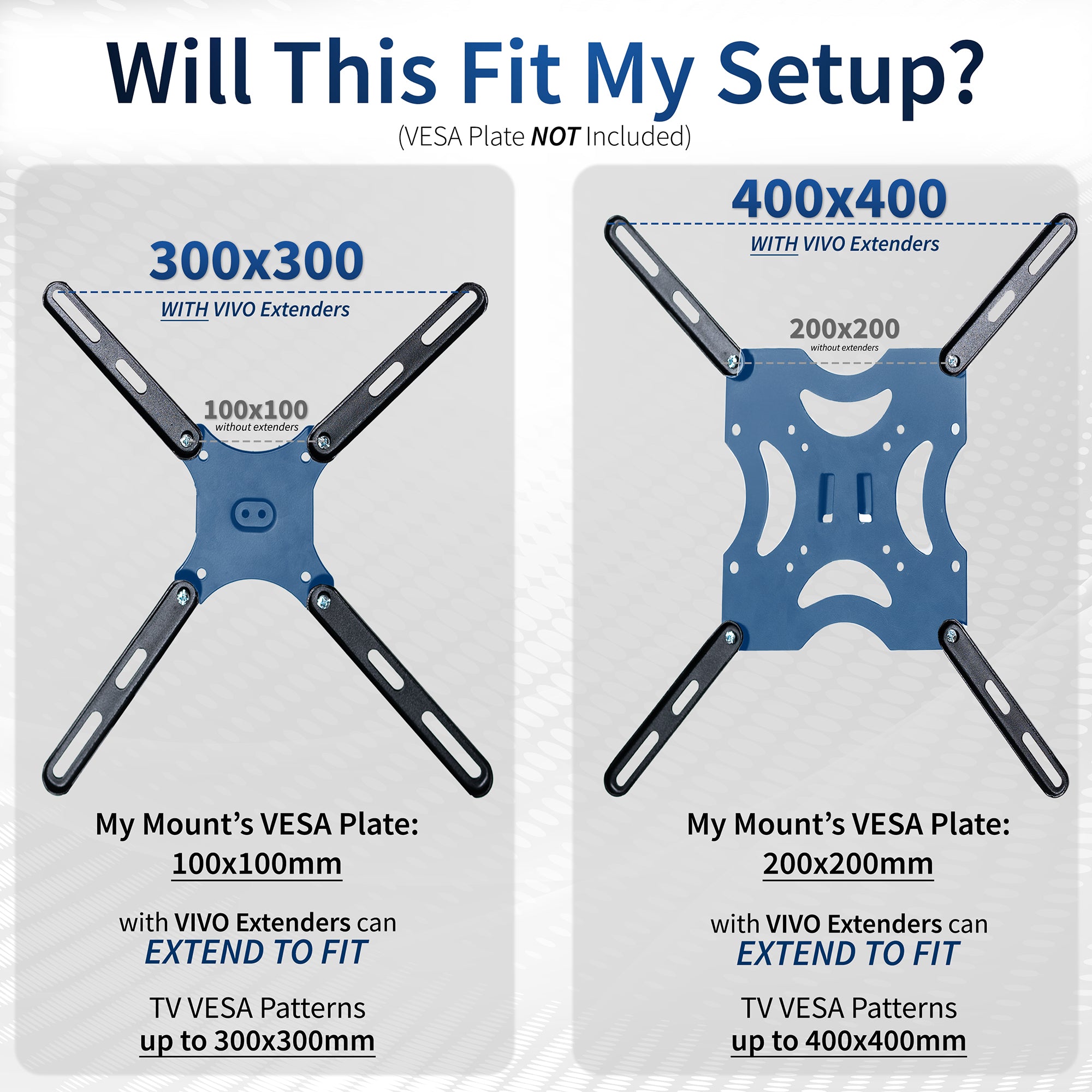 Sturdy VESA LCD screen adapter.