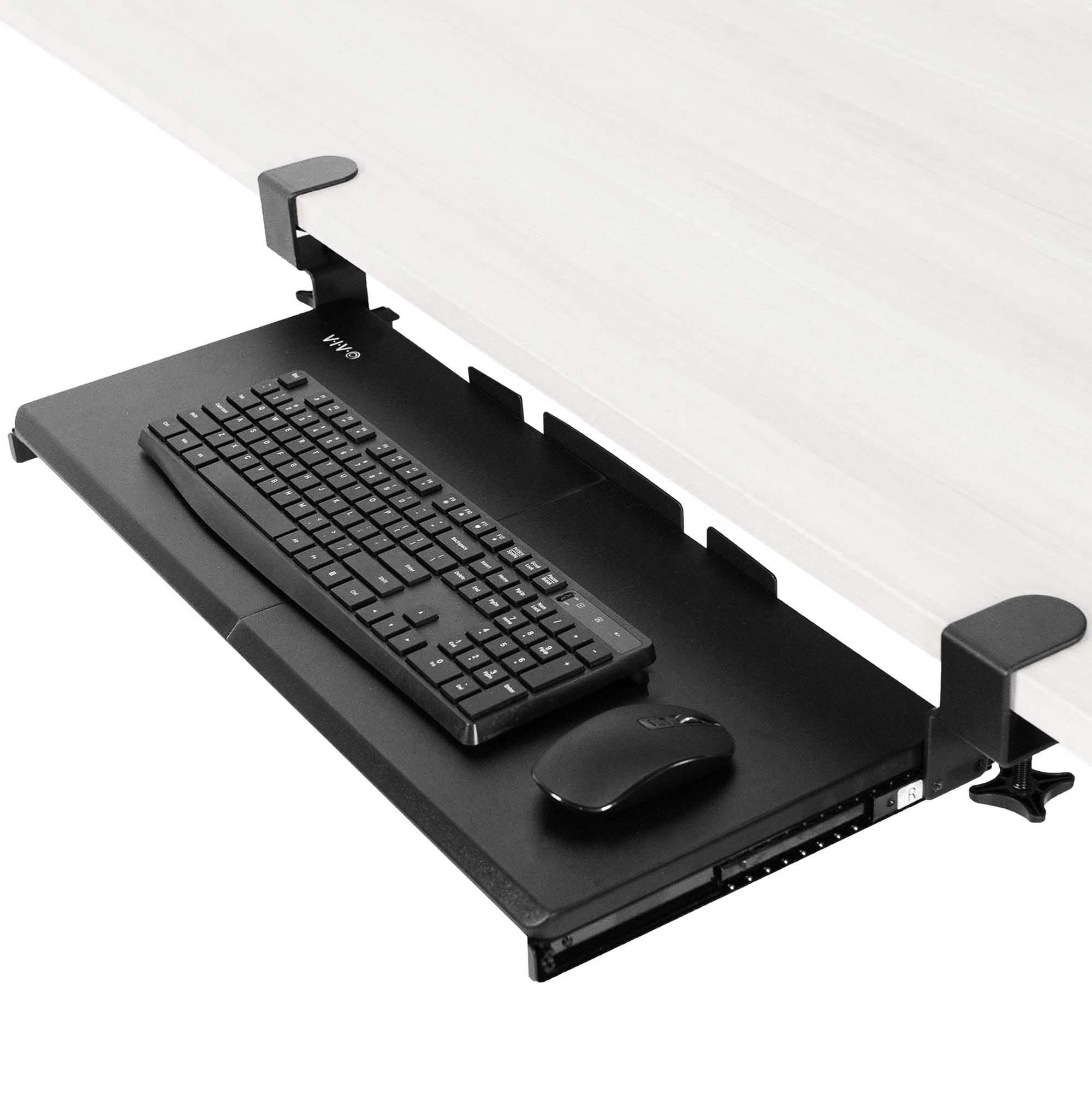 vivo Black Extra Large 33 inch Under Desk Pull Out Storage Drawer for Desk