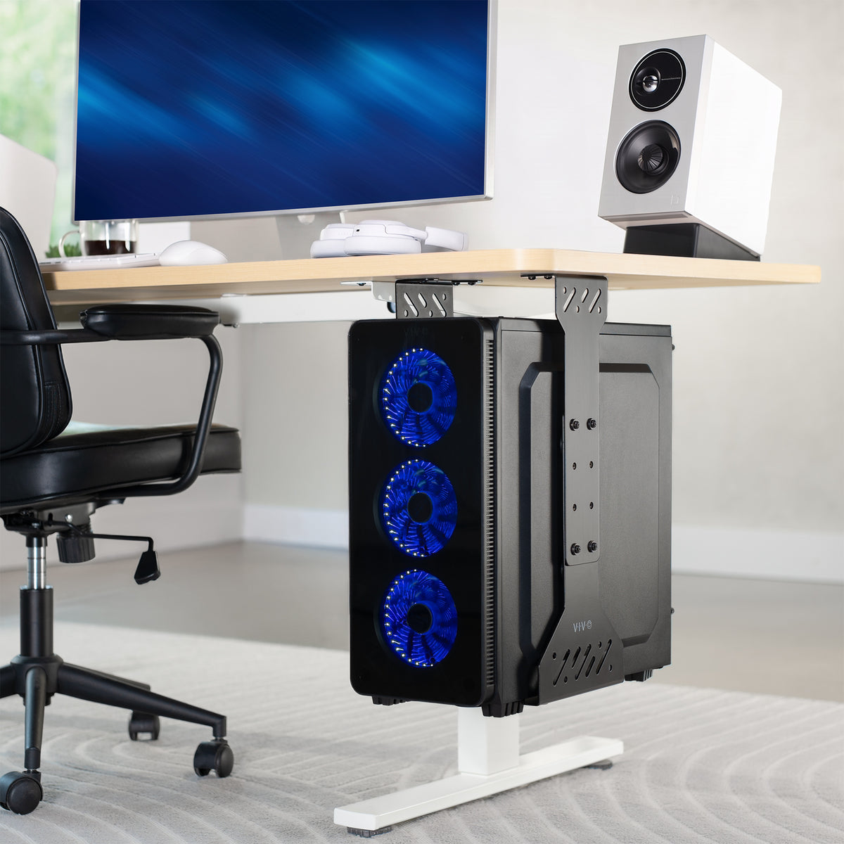 Slim Under Desk PC Mount