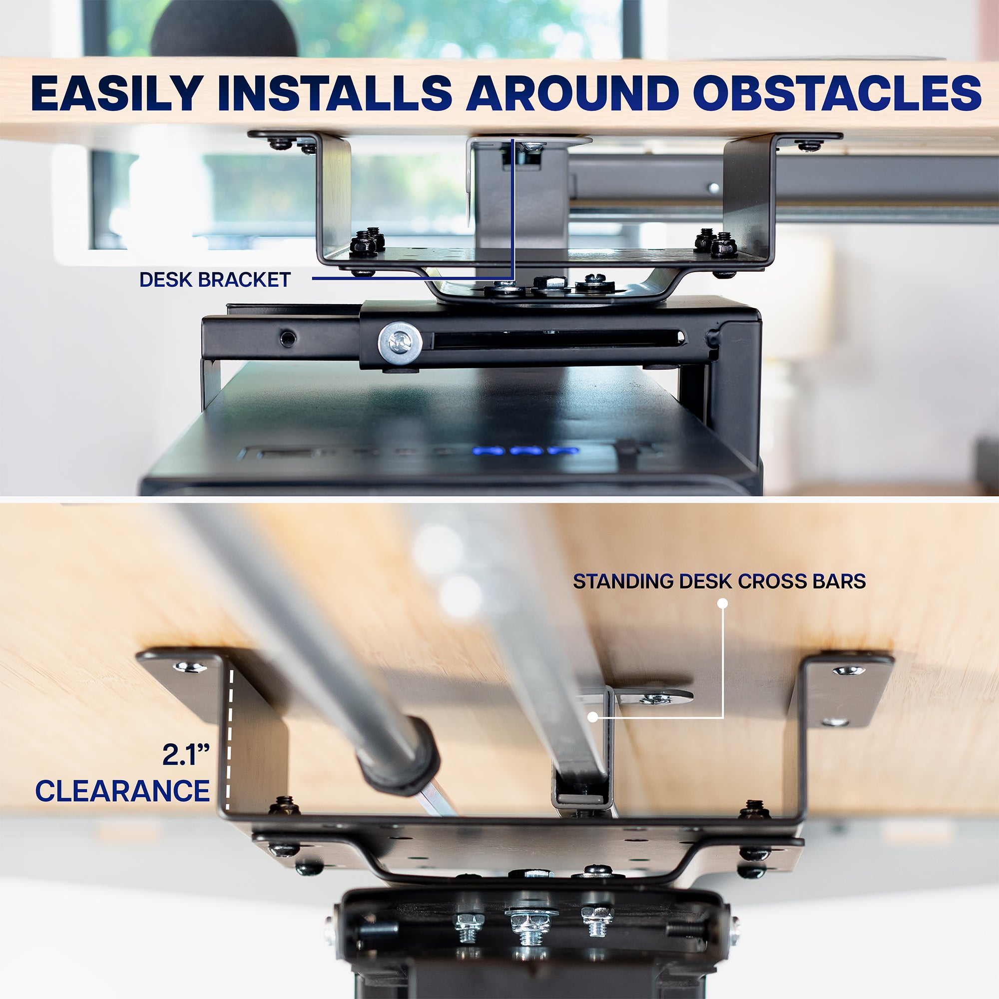 Under Desk Spacer Bracket for VIVO PC Mounts