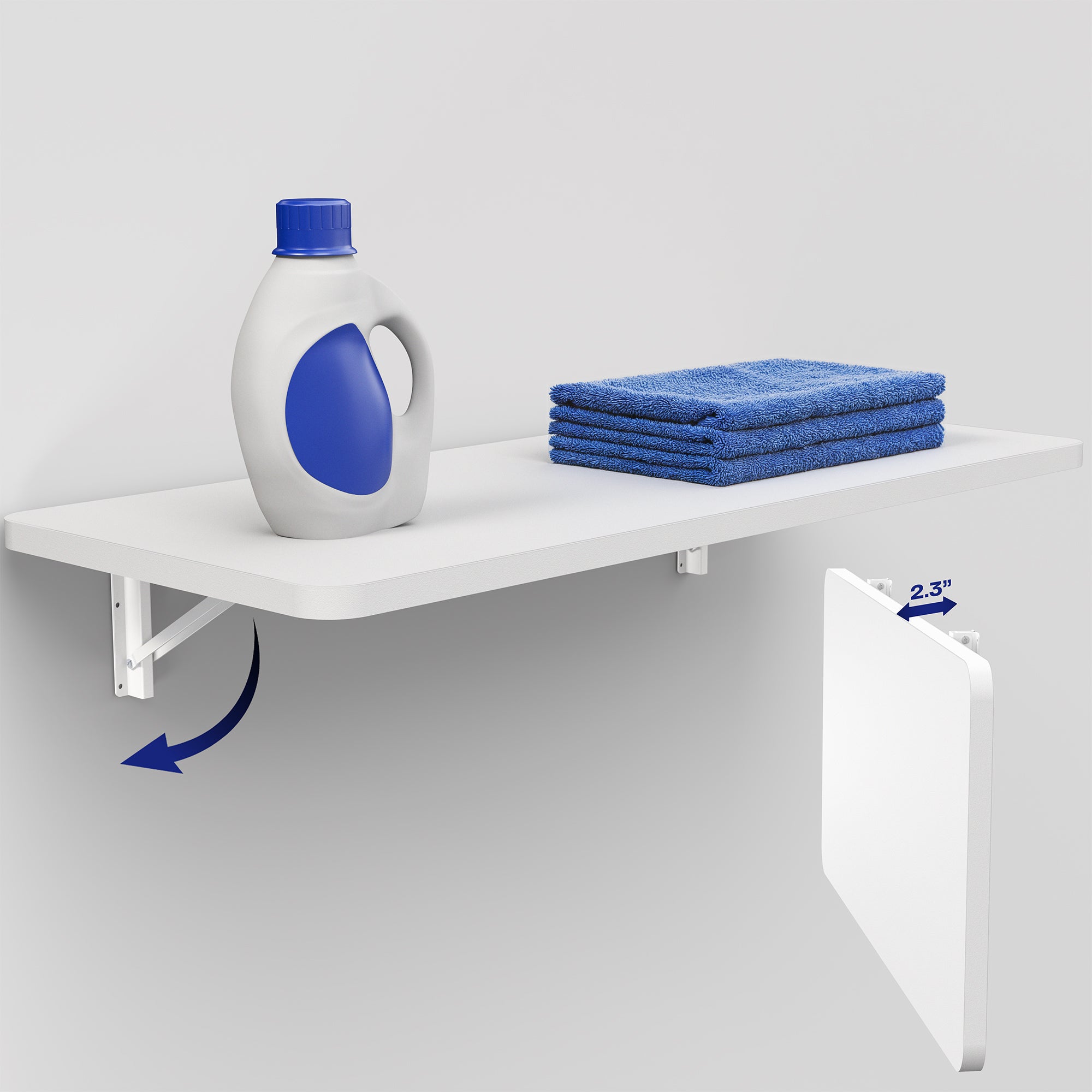 Wall Mounted 43" x 18" Folding Workbench