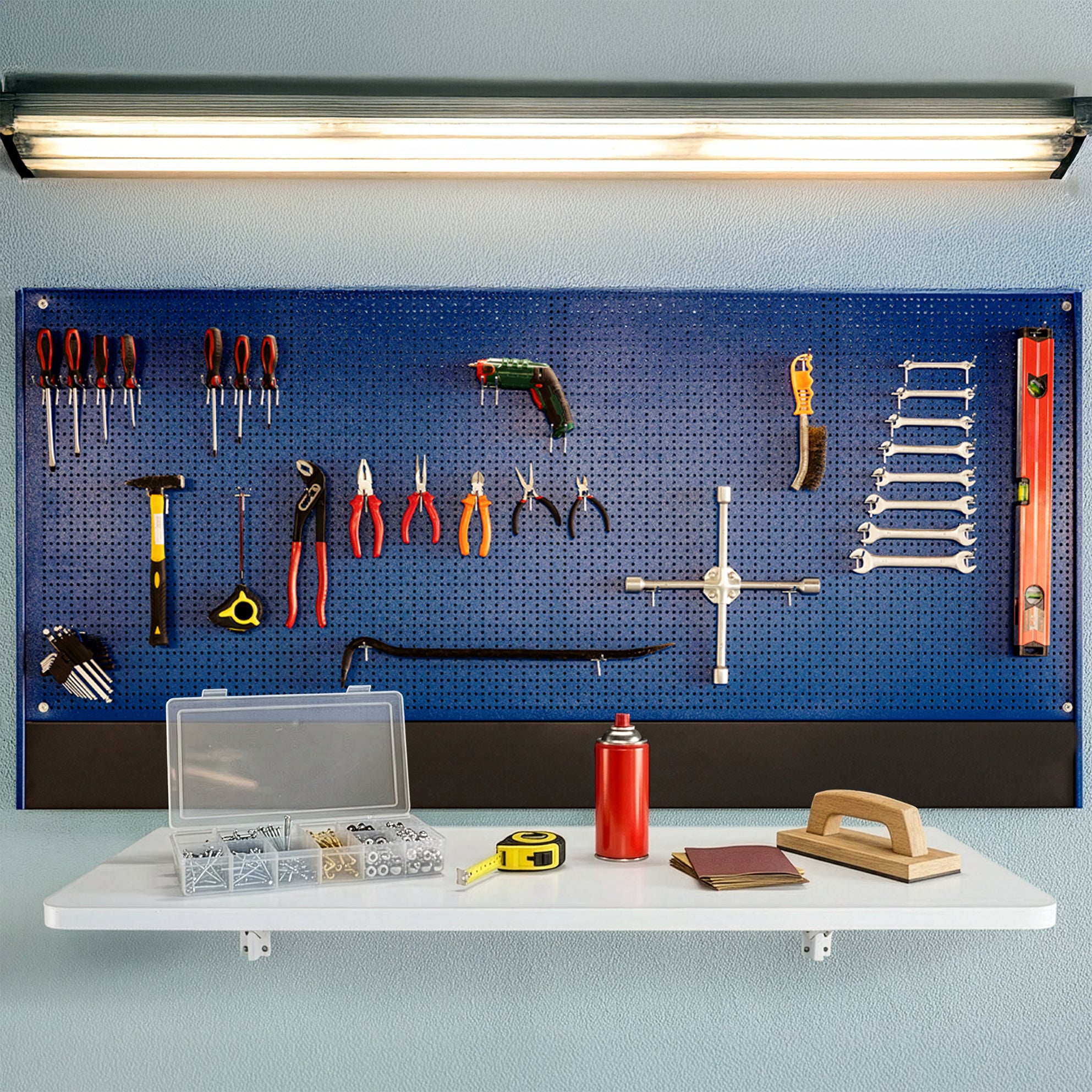 Wall Mounted 43" x 18" Folding Workbench