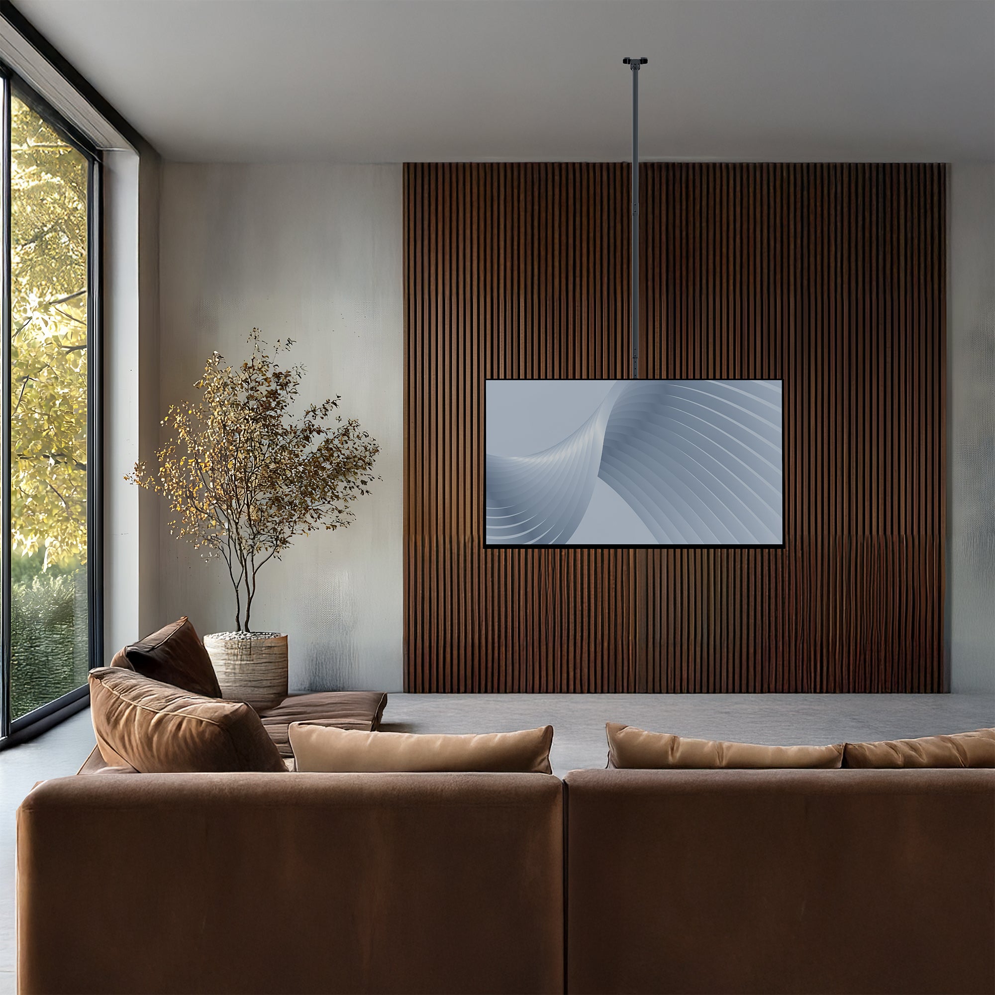 Large 50” to 100” TV Ceiling Mount with Extension Pole