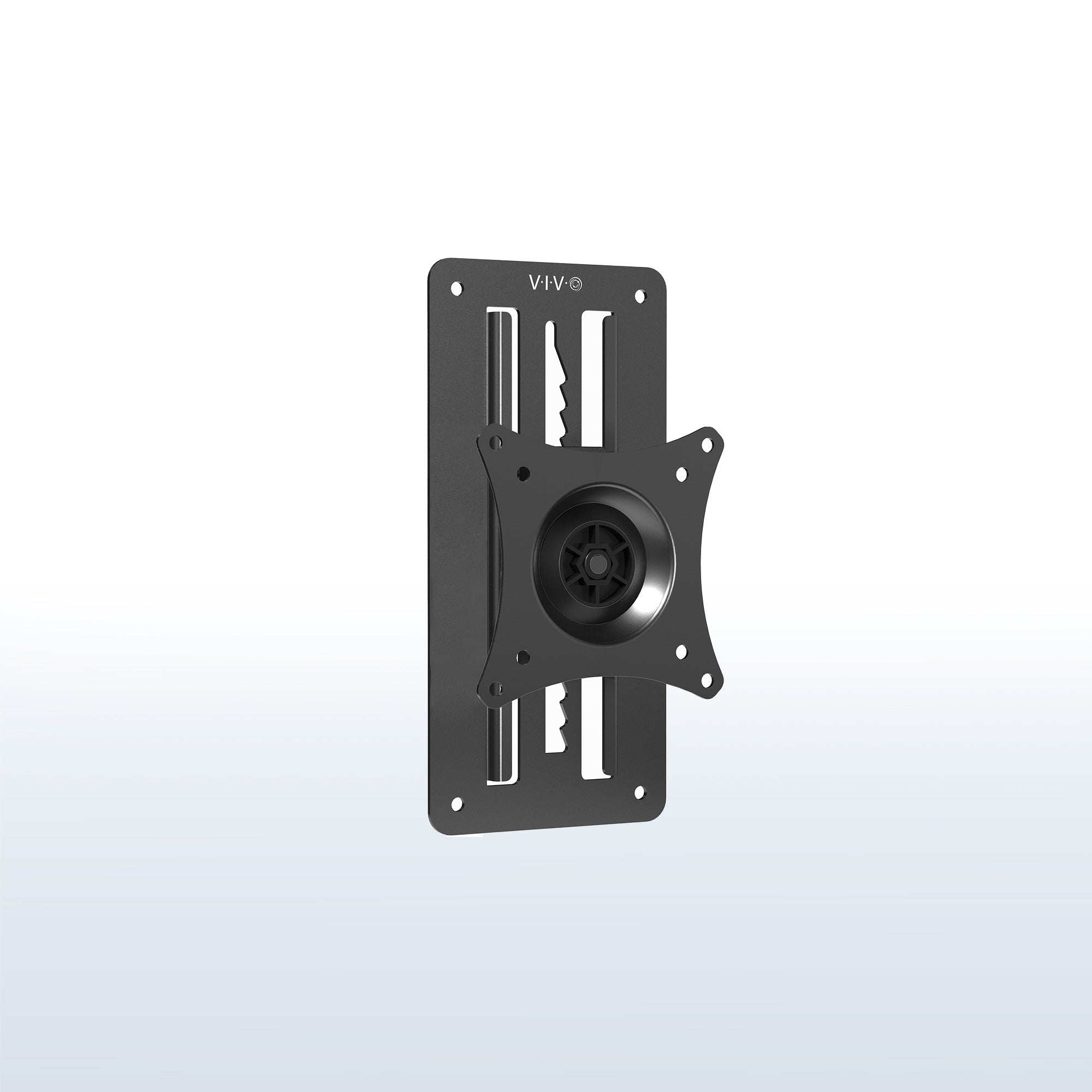 Sturdy steel VESA wall mount with articulation and height adjustment.