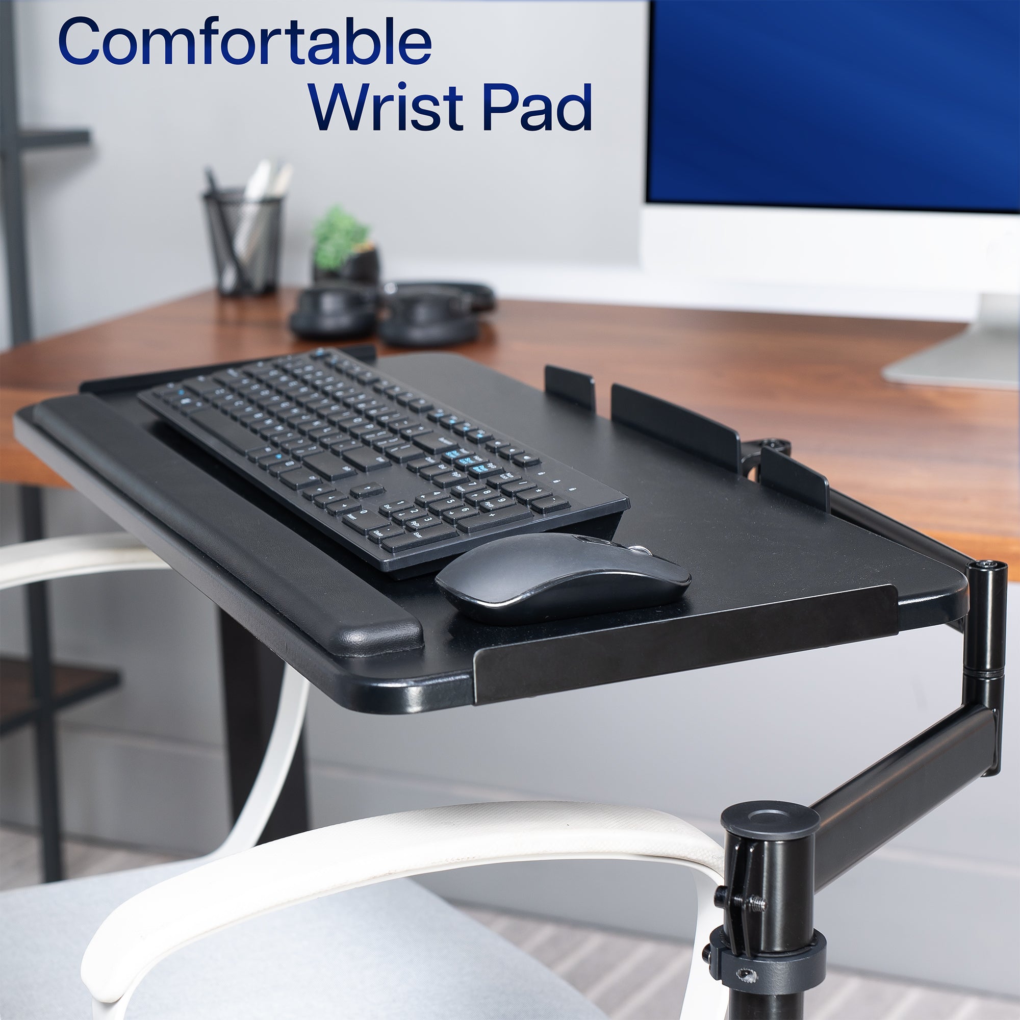 Office Chair Mounted Premium Keyboard Tray