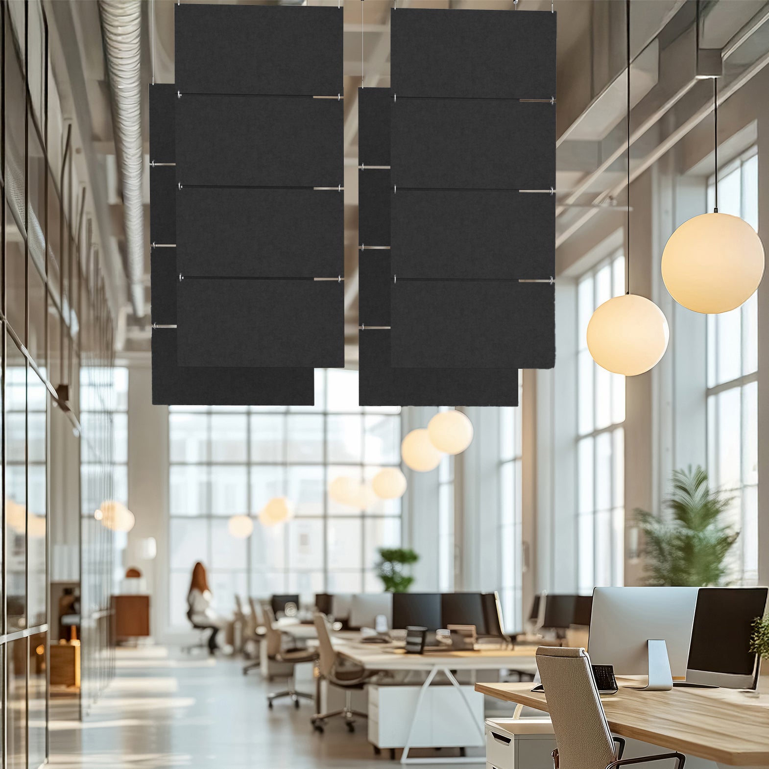 Modular Hanging Acoustic Panels (x4)