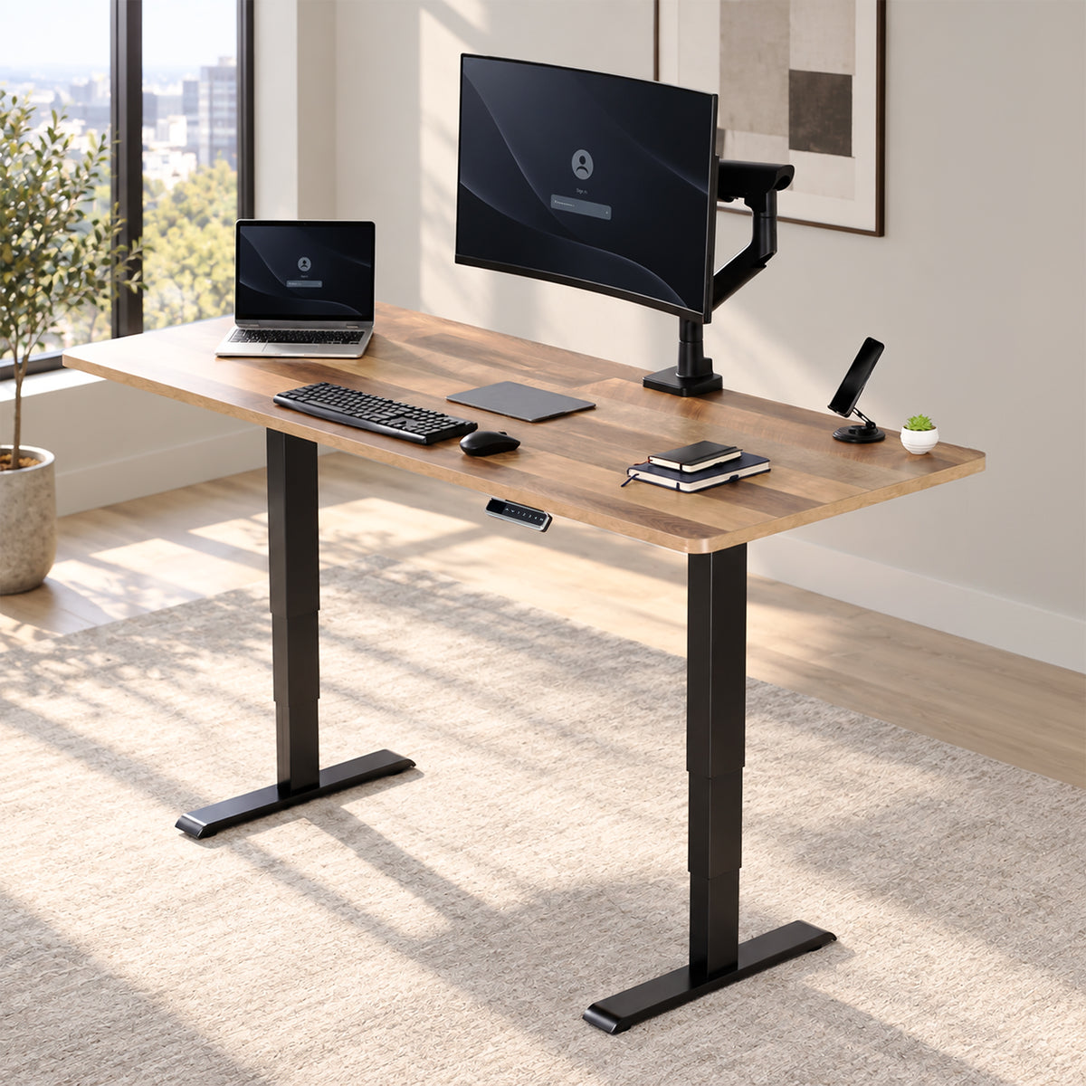 VIVO PRO 71" x 30" Dual Motor Electric Desk