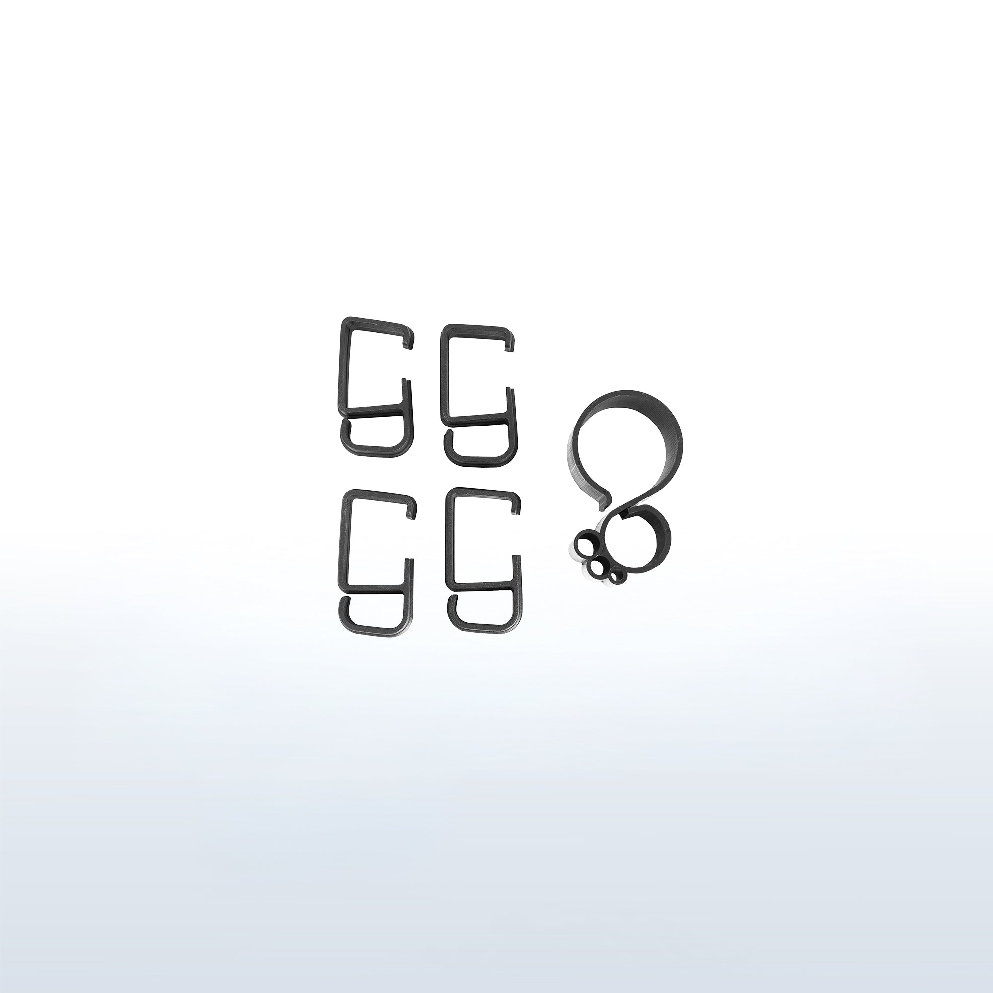 4" Cable Clip Kit for Monitor Stand with allen wrench storage