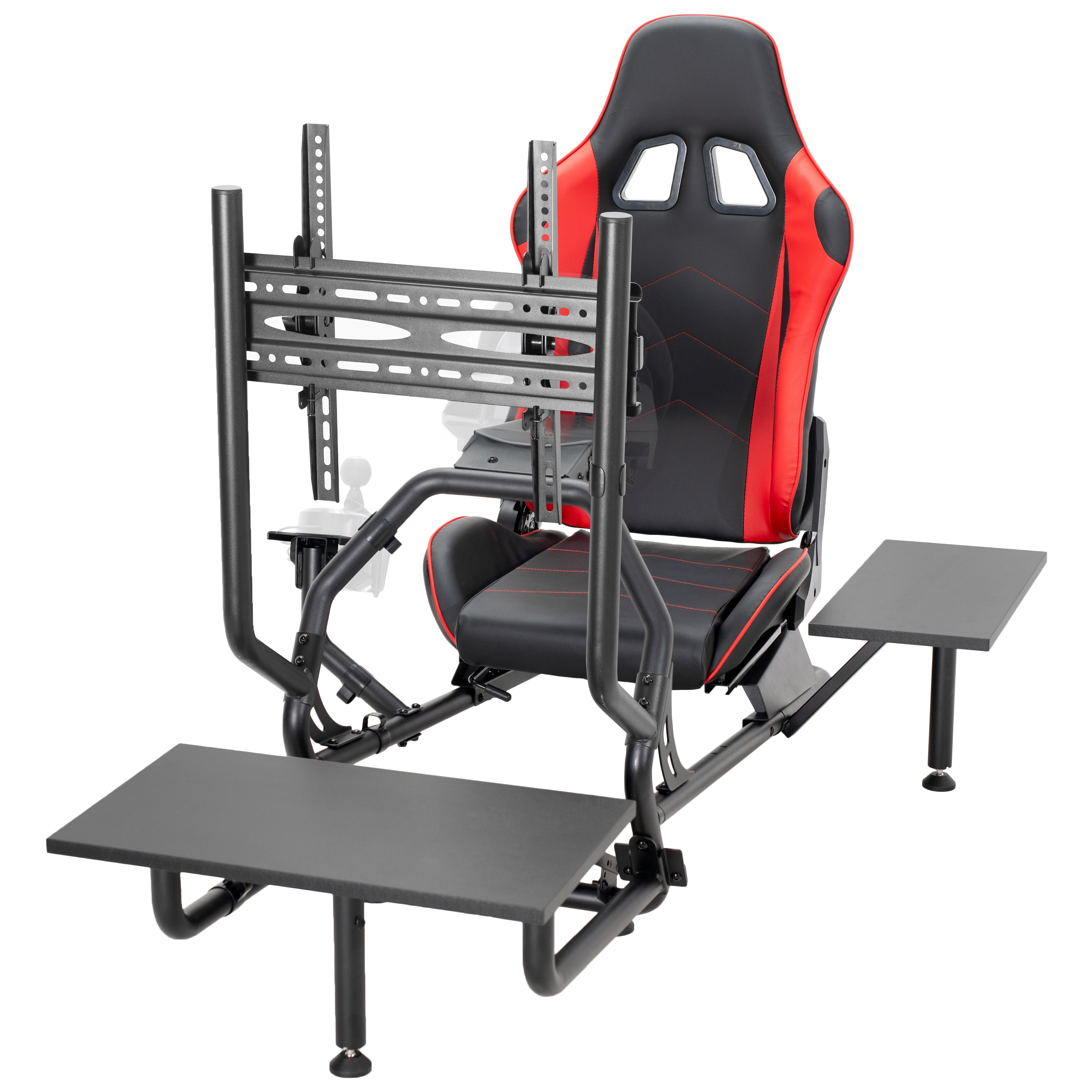 Racing Simulator Cockpit with TV Mount Shelf Kit VIVO desk