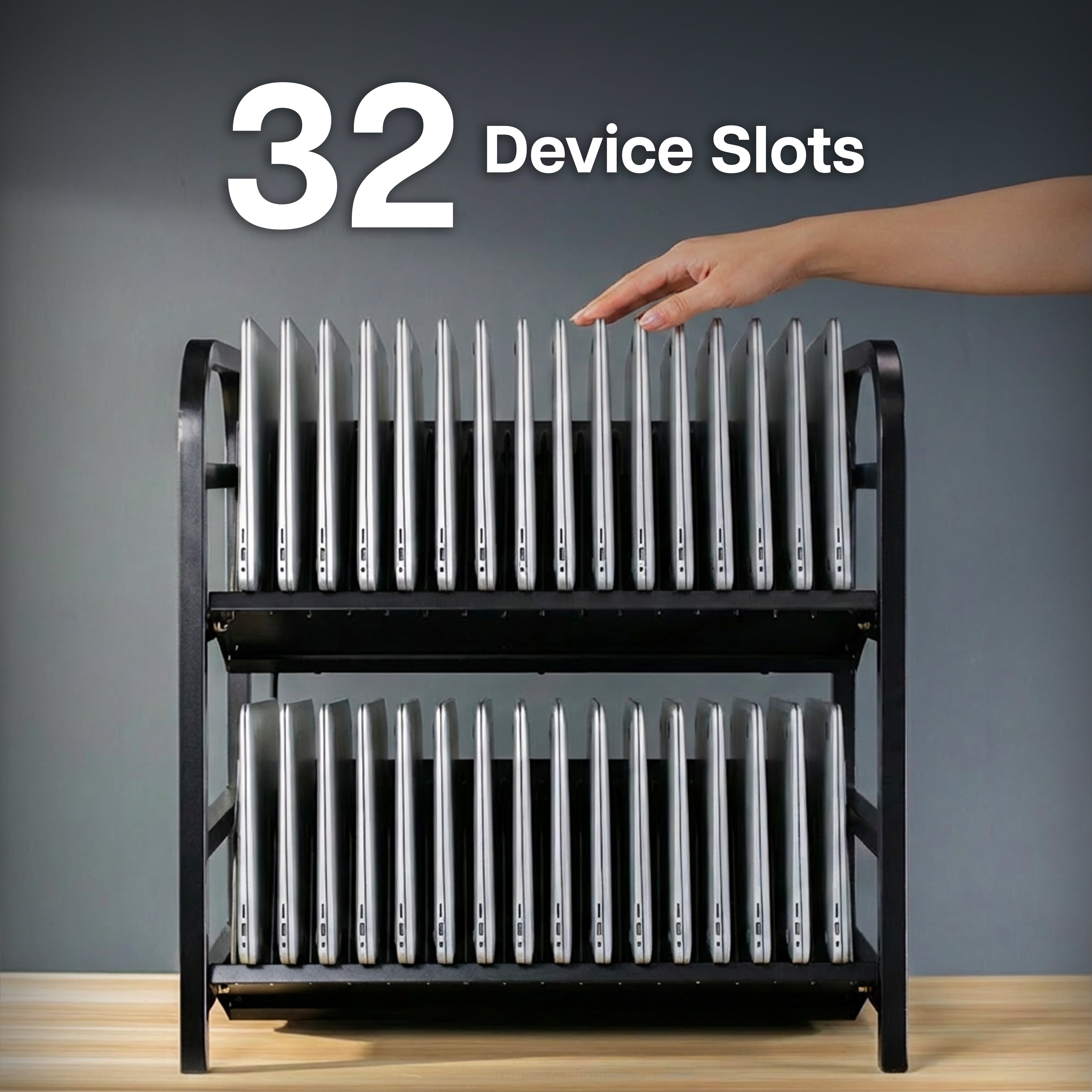 32-Bay Laptop and Tablet Open Charging Station