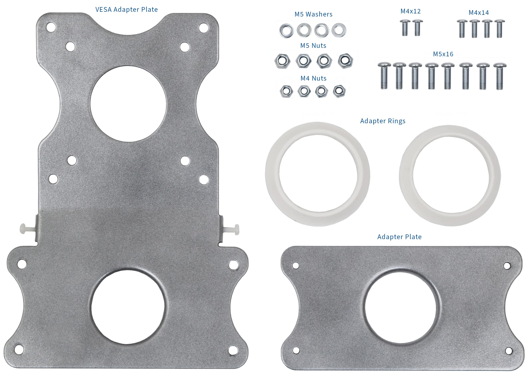 Metal Mac VESA plate adapter.