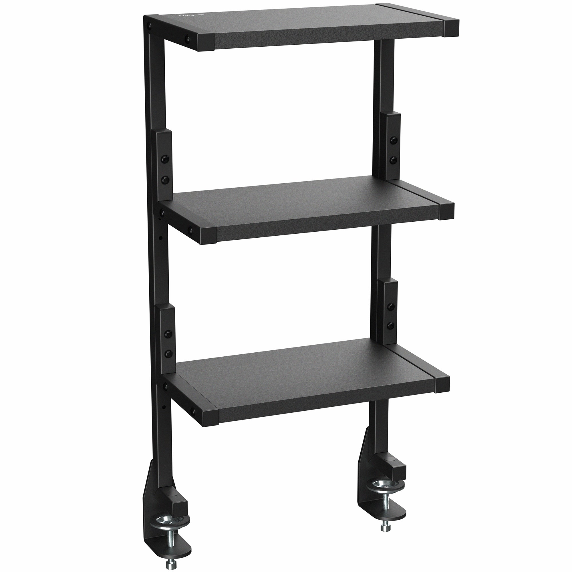 13" Clamp-on 3-Tier Shelving Unit for Desk