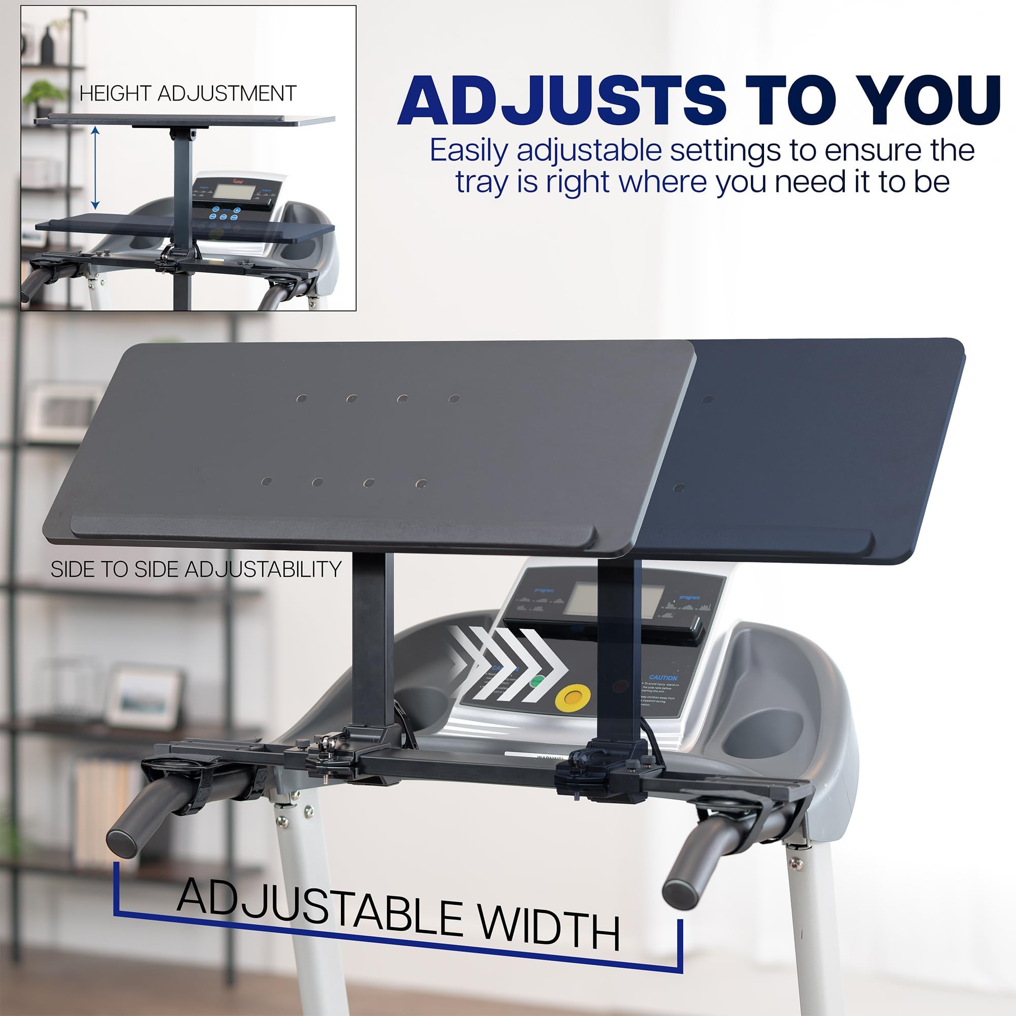 Height Adjustable 27" Laptop Desk for Treadmill