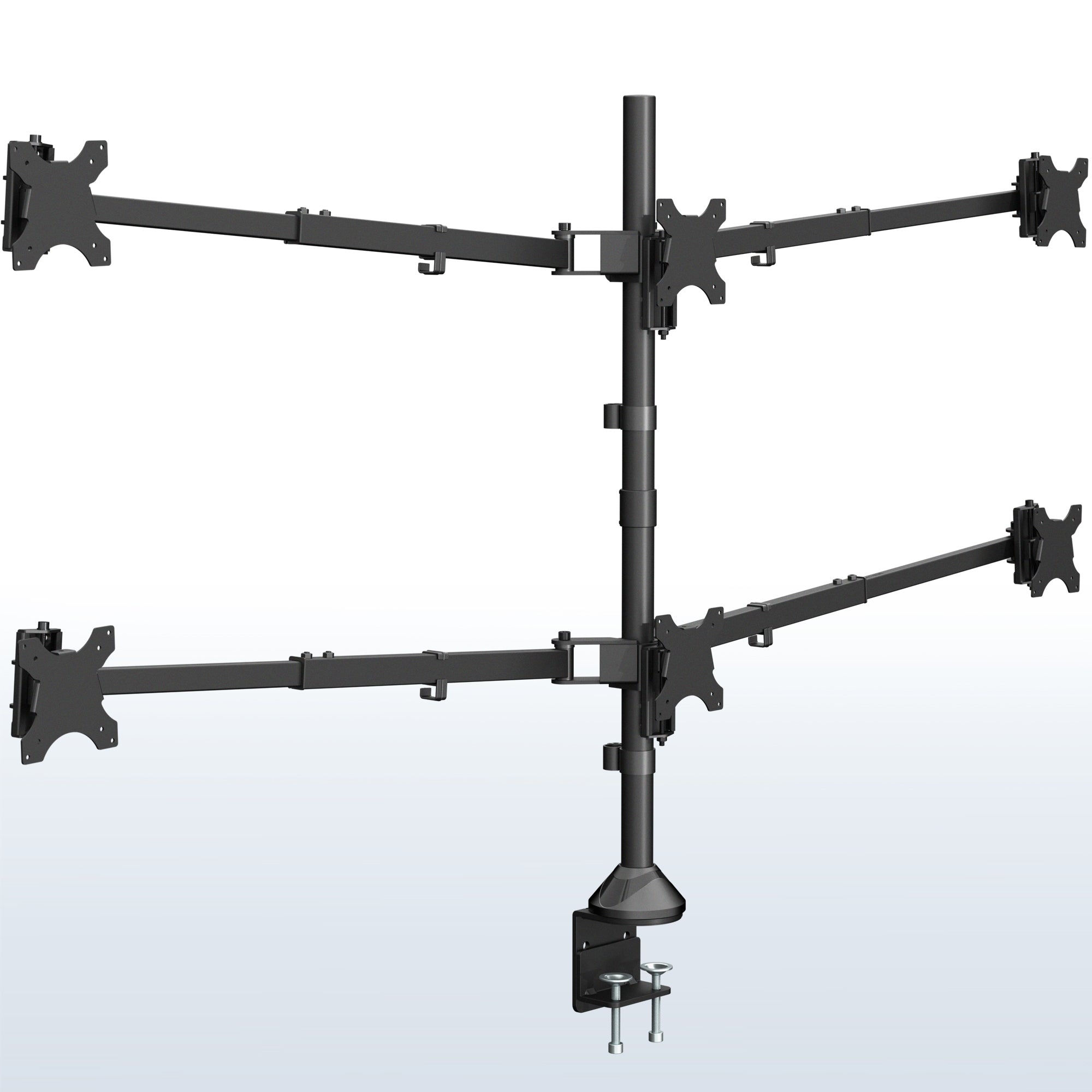 Telescoping Hex Monitor Desk Mount