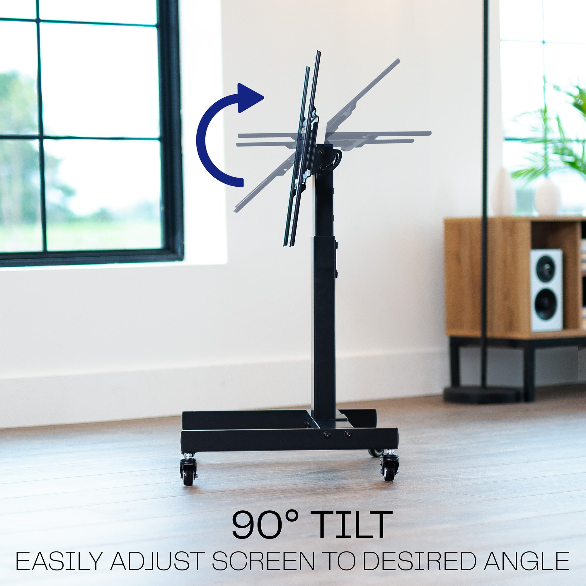 Low Height TV Cart for 32” to 75” Screens