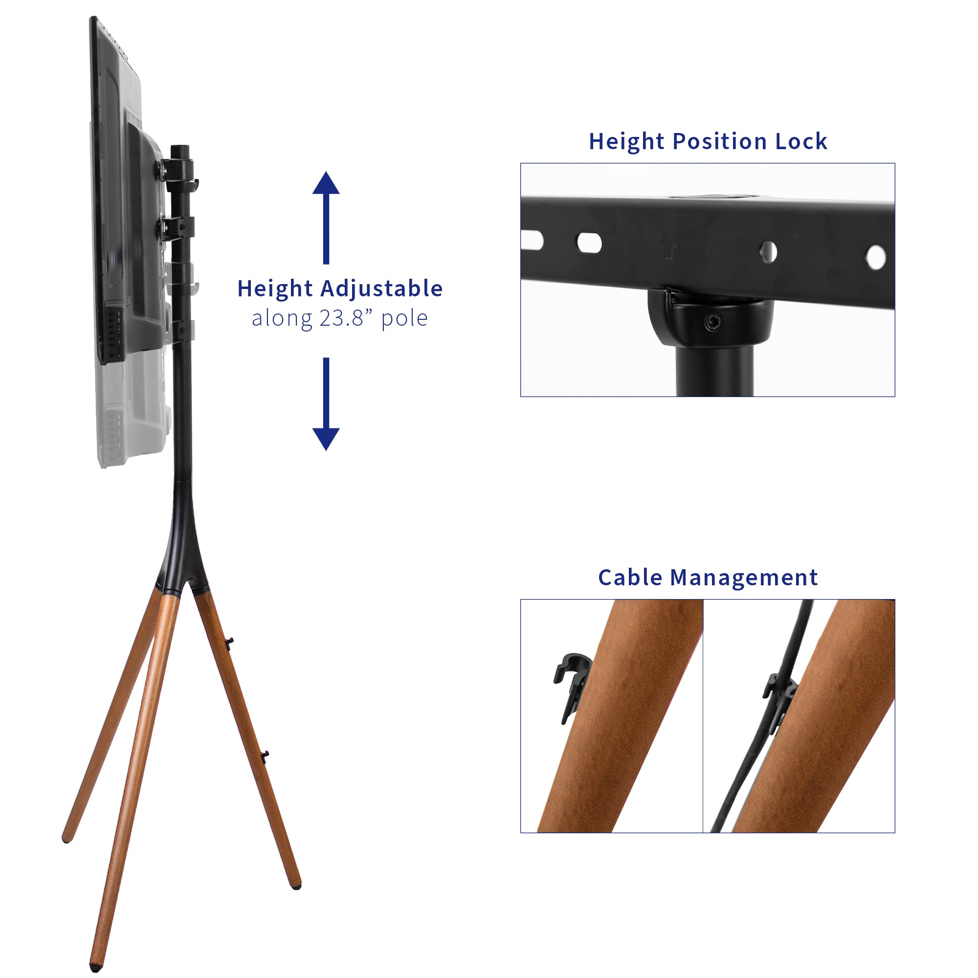Tripod easel studio TV stand.