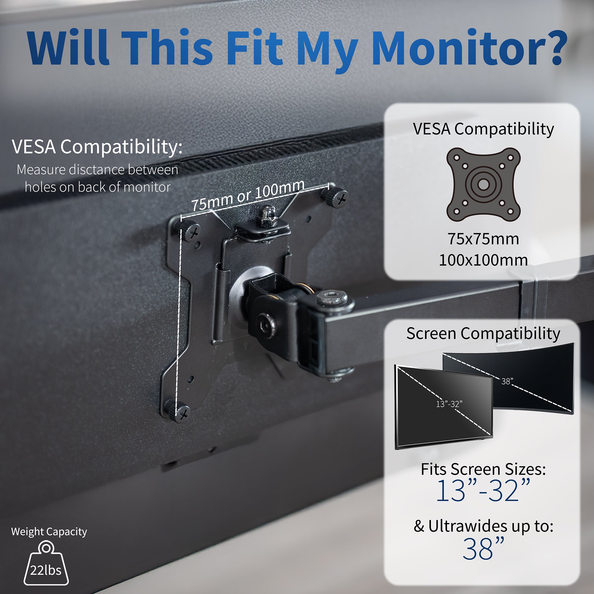 VESA Compatibility on a monitor stand