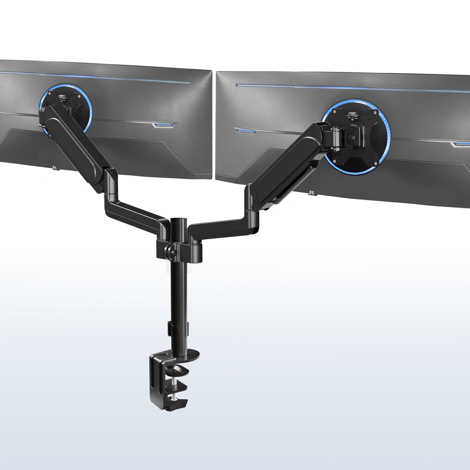 Pneumatic Arm Dual 17" to 32" Monitor Desk Mount