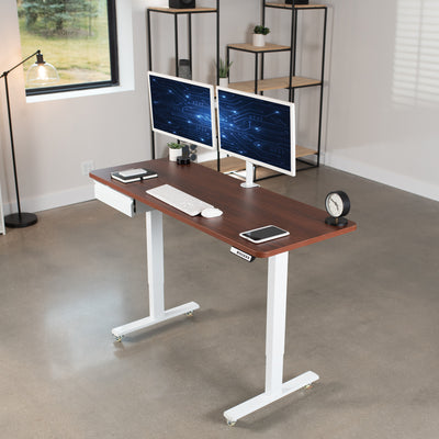 60" x 24" Electric Desk with Drawer Accessory Kit