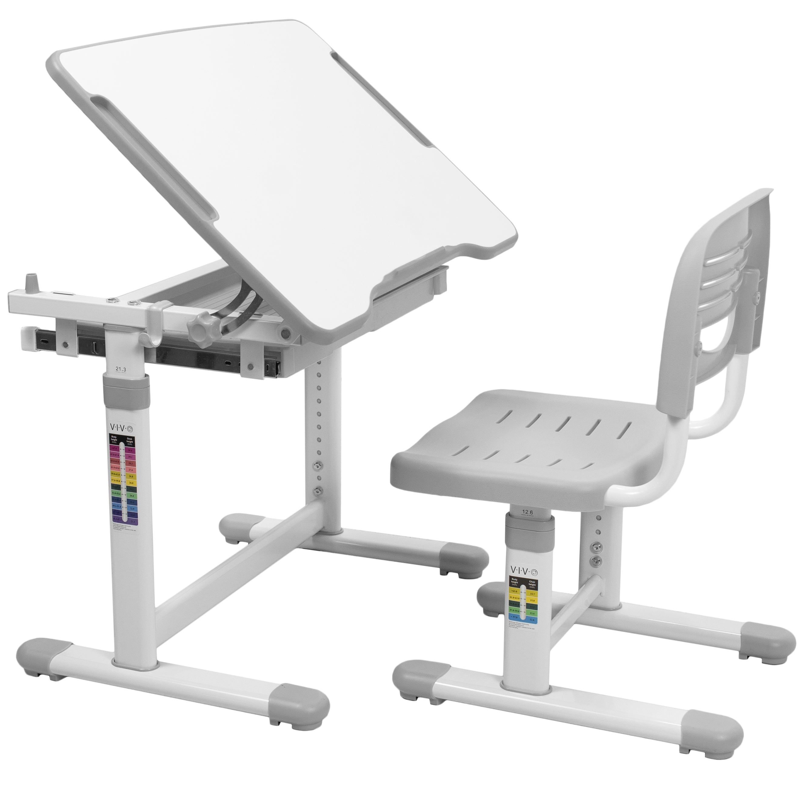 Kids' Height Adjustable Desk and Chair – VIVO desk solutions