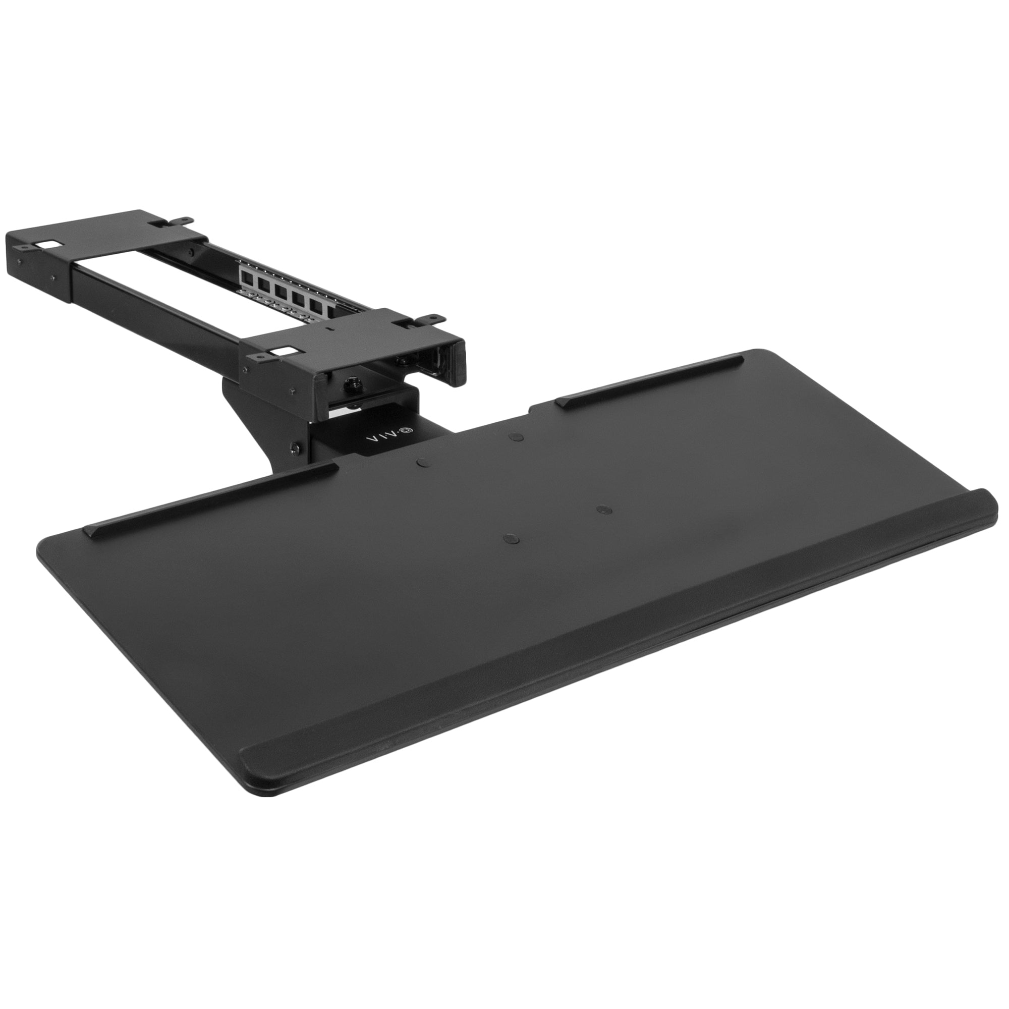 Black Office Chair Mounted Keyboard Tray – VIVO - desk solutions, screen  mounting, and more