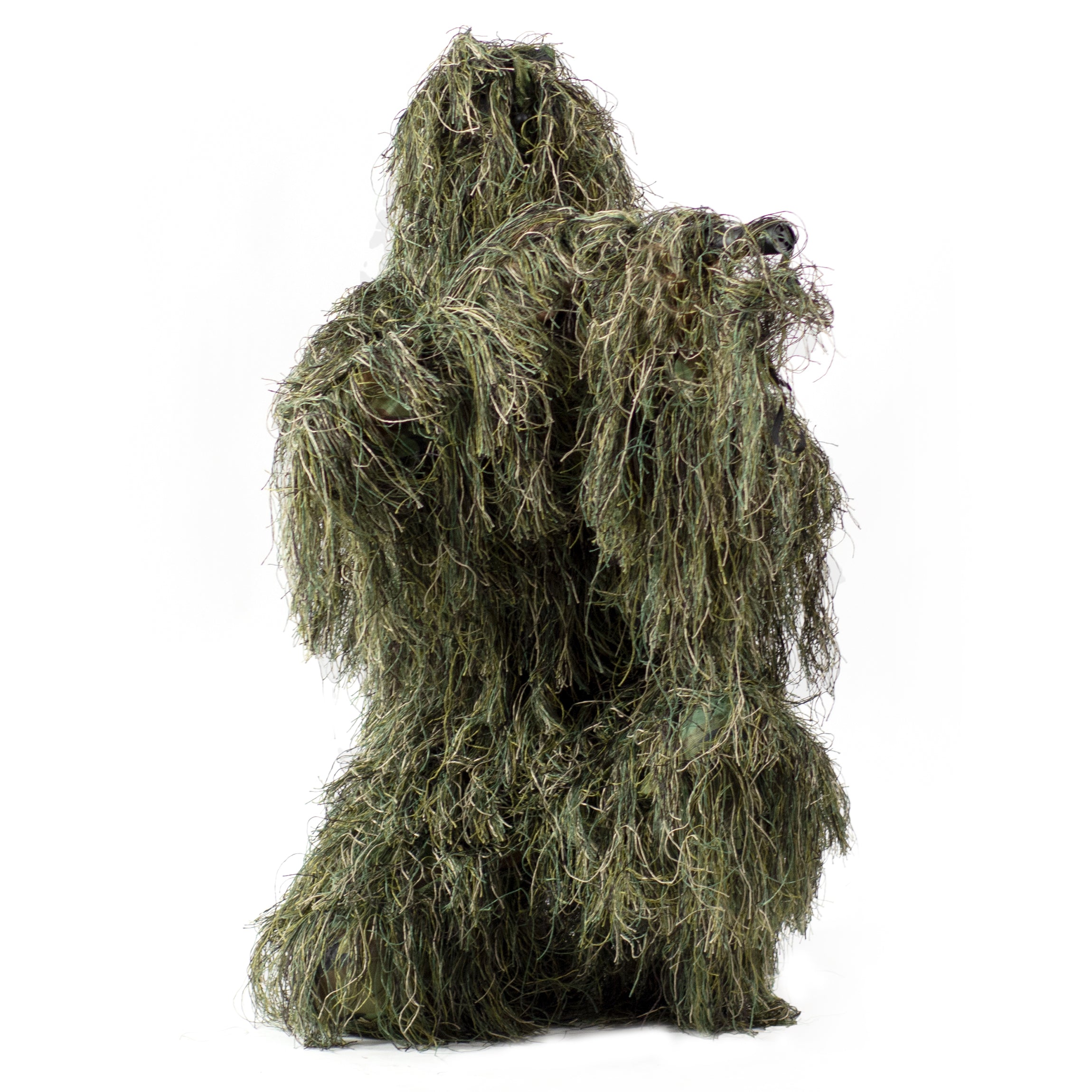 5 In 1 Ghillie Suit 3D Leaf Camo Clothing Suits Camouflage Apparel  Including Jacket Pants Hood Carry Bag For Kids Jungle Photography Halloween  