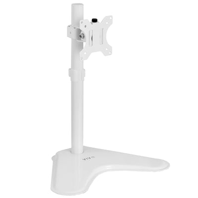 White sturdy monitor mount stand from VIVO.