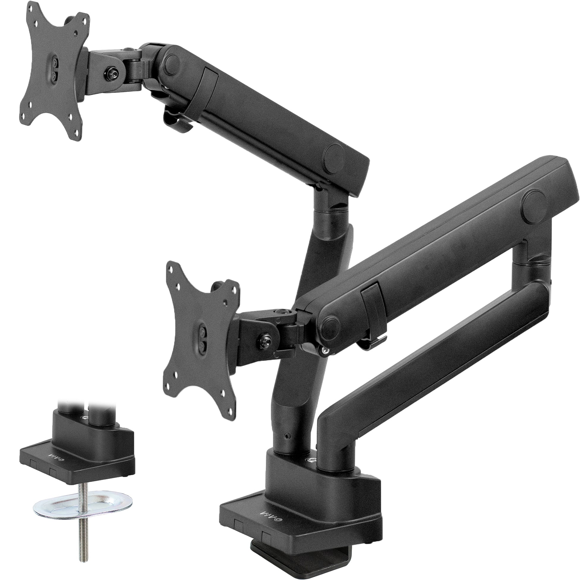Mechanical Arm Dual Ultrawide Monitor Desk Mount – VIVO - desk solutions, screen  mounting, and more